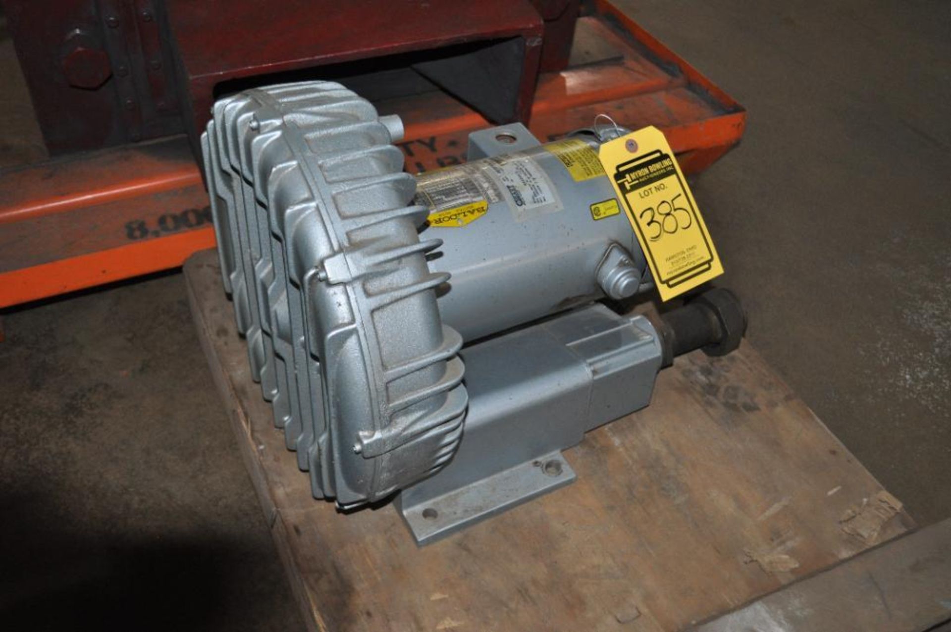 GAST REGENAIR GAS REGENERATIVE VACUUM PUMP, MODEL: R6335A-2