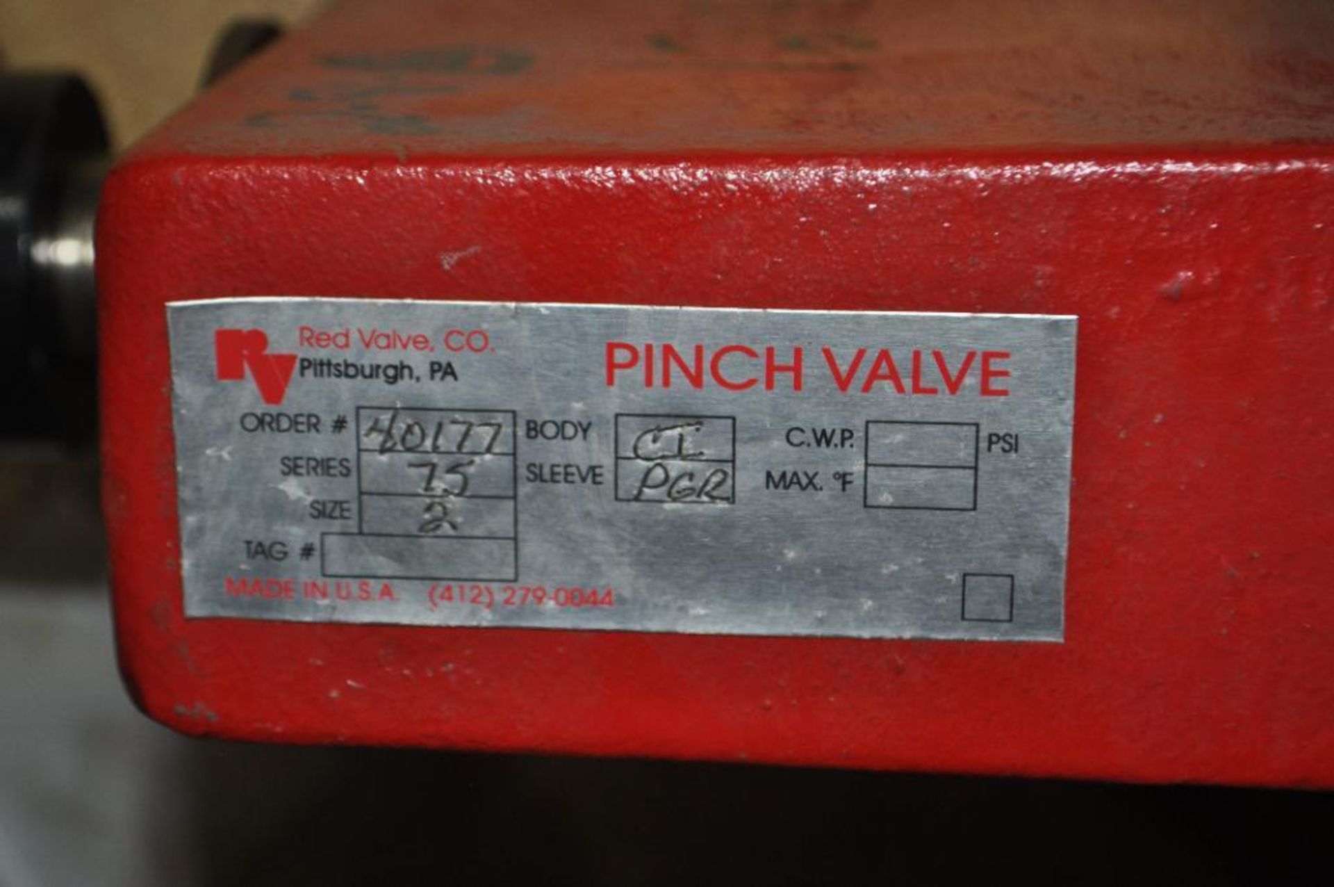 (3X) RED VALVE COMPANY INC. PINCH VALVES: (2) SIZE: 2'', (1) SIZE: 3'', SERIES 75 - Image 3 of 4