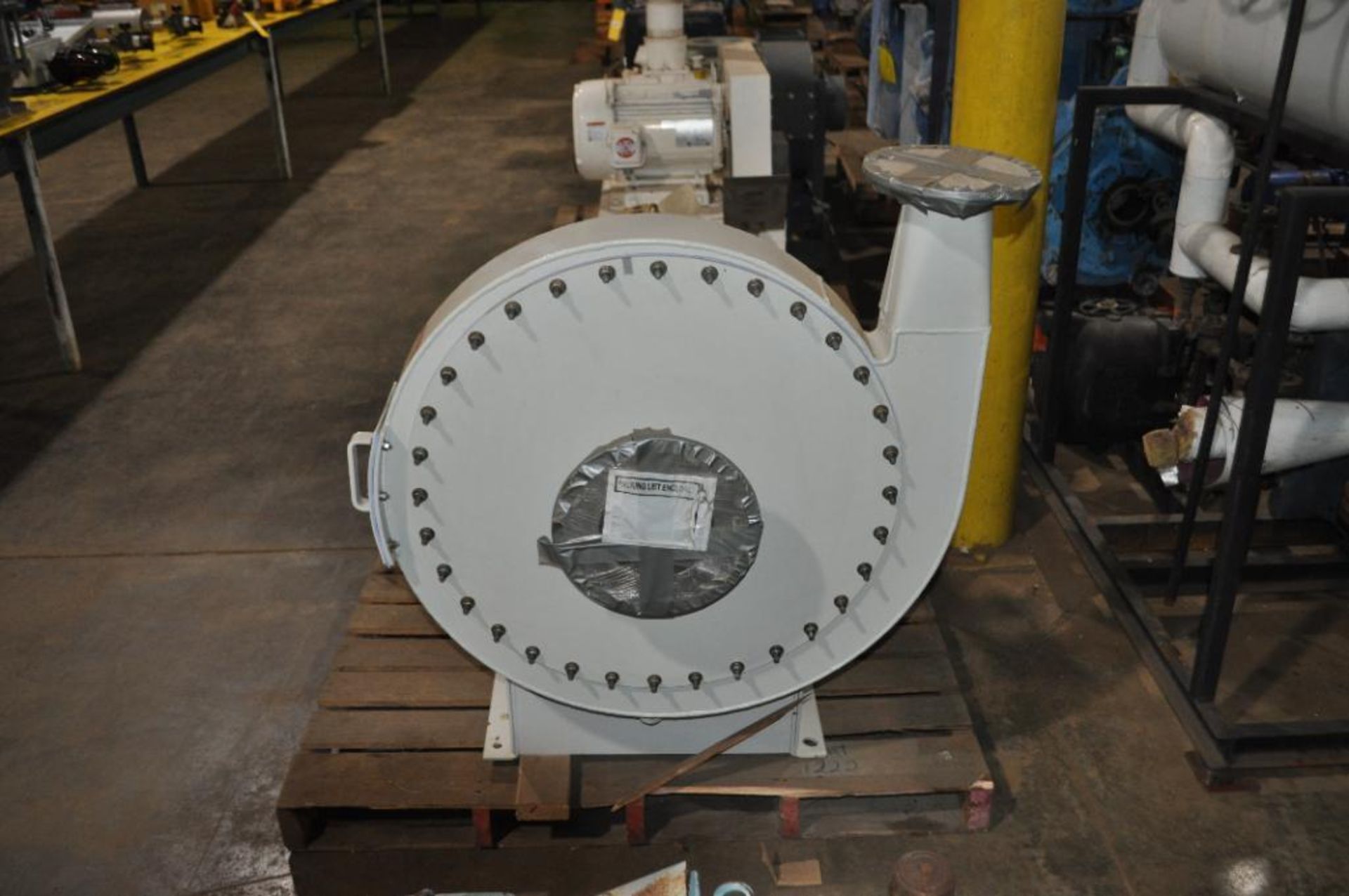 NYB PRESSURE BLOWER, WHEEL SIZE: 1904, TYPE: STEEL, W/7.5-HP, 3-PHASE MOTOR, NEW - Image 2 of 5