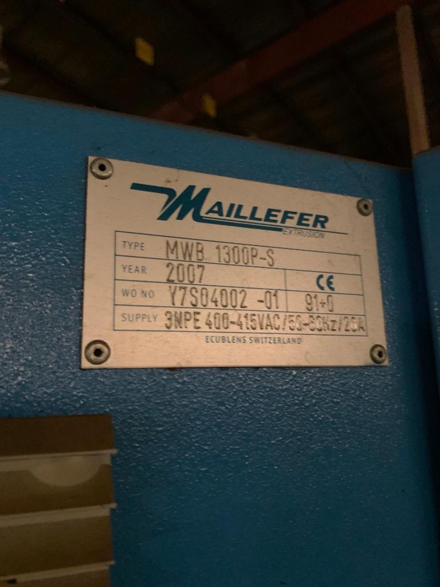 MAILLEFER EXTRUSION AUTOMATIC DUAL COILER, MODEL MWB 1300P-S - Image 6 of 6