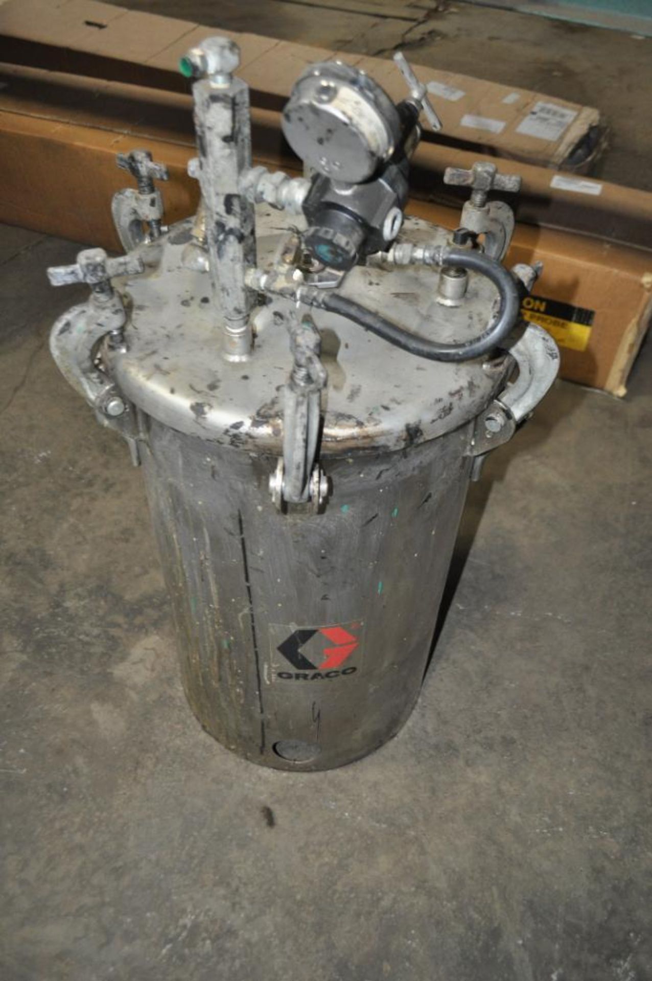 GRACO INC. UNFIRED PRESSURE VESSEL, MODEL: 236150, SERIES: J98A, STAINLESS STEEL