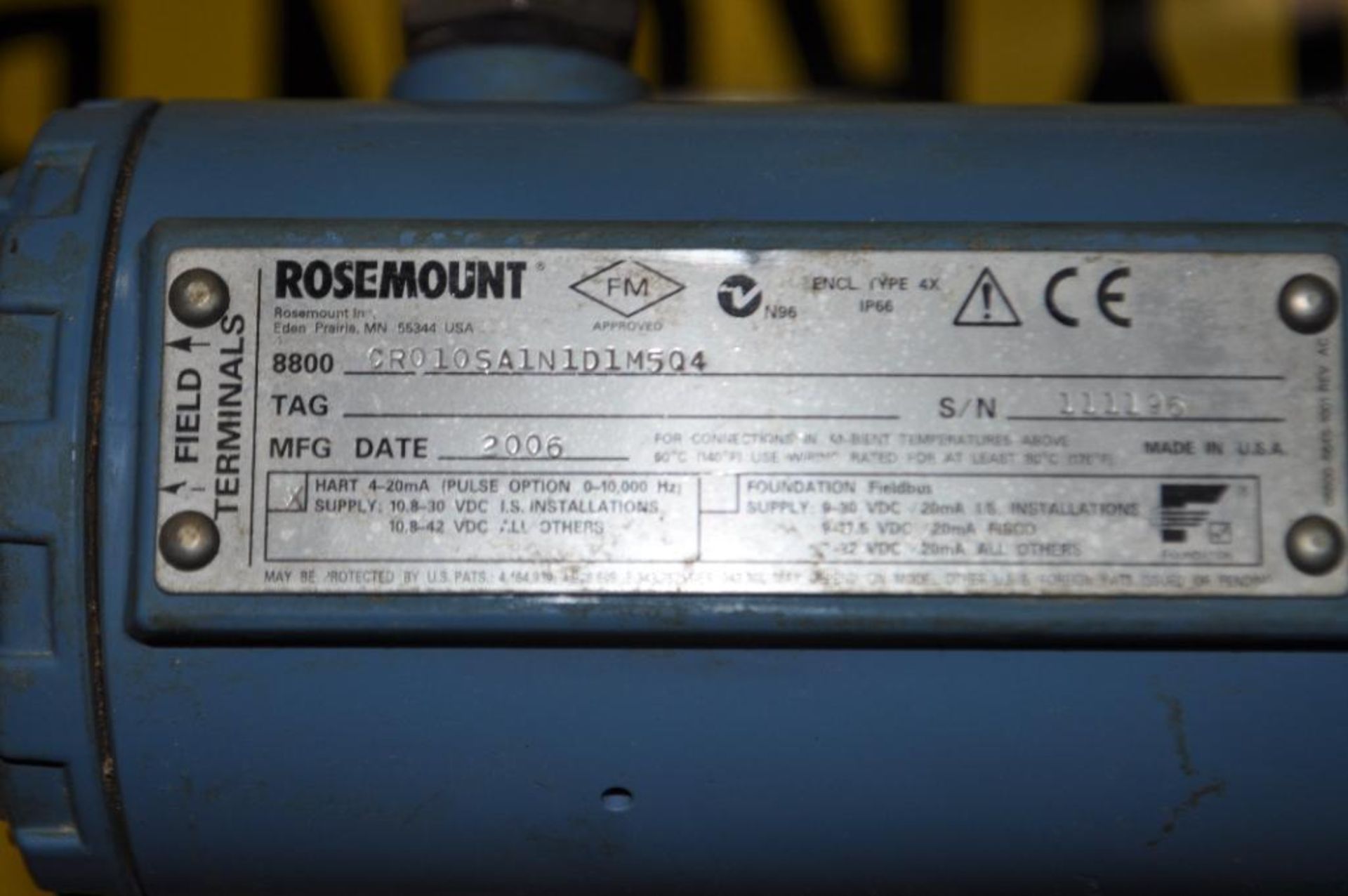 (2) ROSEMOUNT VORTEX FLOW TUBES, 316 STAINLESS STEEL, SIZE: 1'', MODEL: 8800 CR010SA1N1DM504 - Image 6 of 6