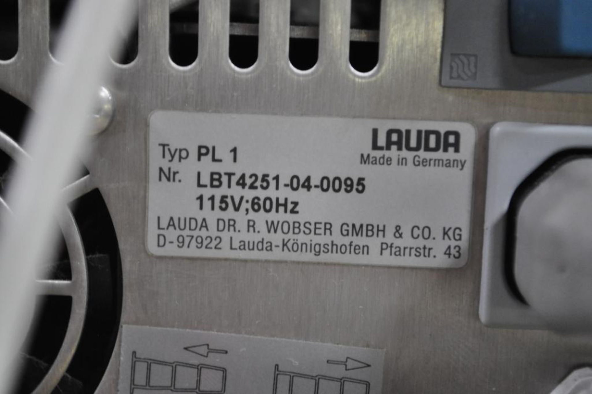 LAUDA MASTER CIRCULATING WATER BATH, PROLINE RP 845, TYPE: PL 1, W/ LAUDA COMMAND, TYPE: PCA, 115 VO - Image 6 of 6