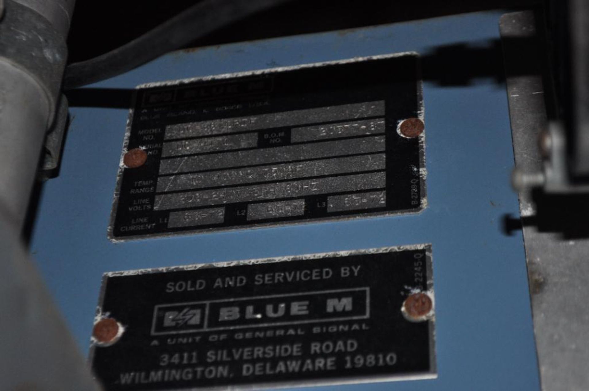 BLUE M ELECTRIC LAB OVEN RANGE, MODEL: DC-367SRIF, 0-750 DEGREE C - Image 7 of 7