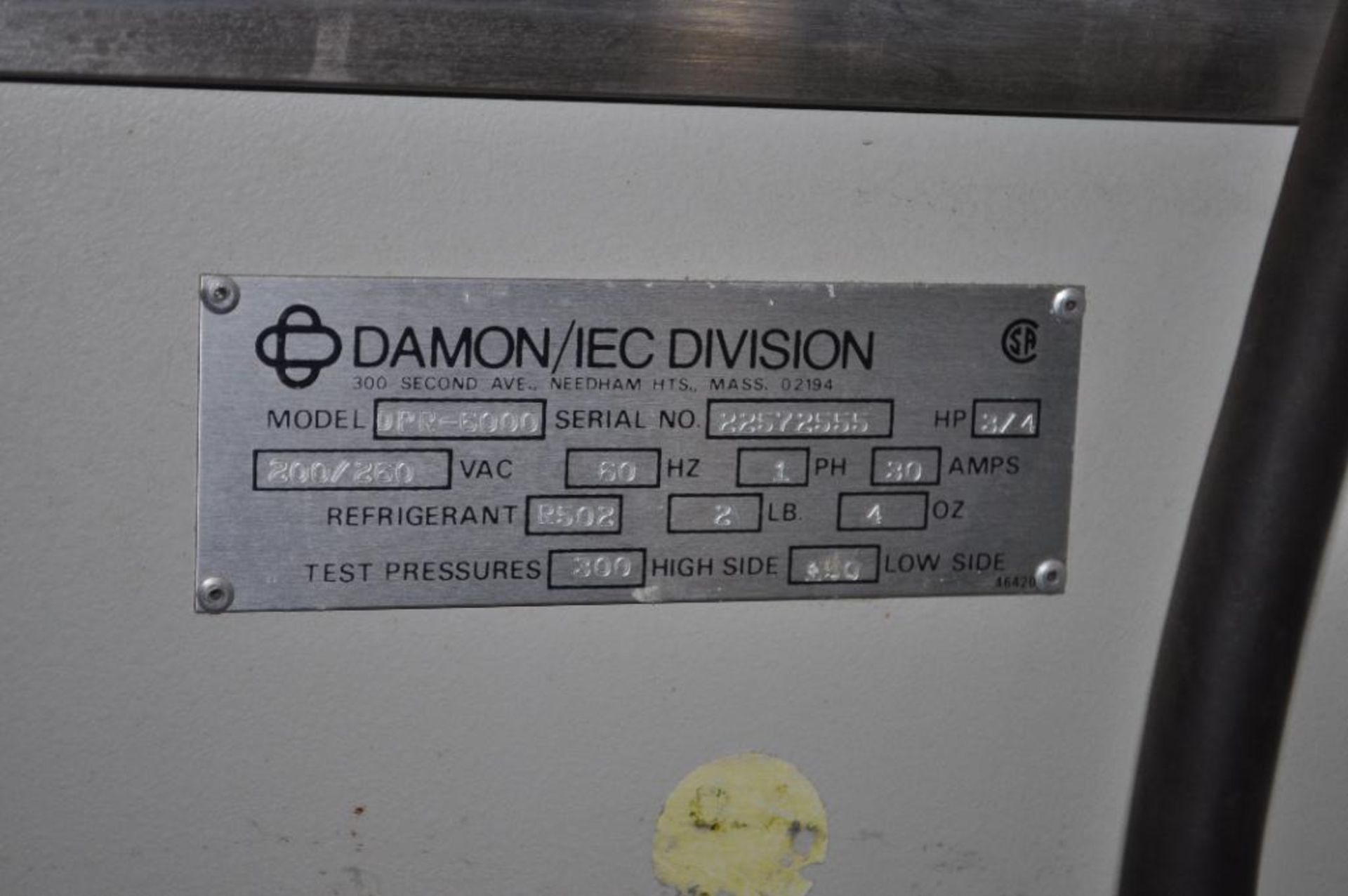 DAMON IEC DPR-6000 CENTRIFUGE 846 VWR SCIENTIFIC INCUBATOR, MODEL 1540 - Image 4 of 4