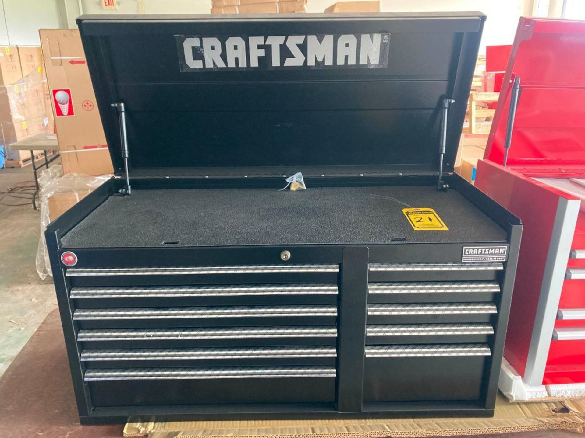 (NEW) CRAFTSMAN PROFESSIONAL SERIES 11-DRAWER TOP TOOL CHEST, 40.5'' X 18''