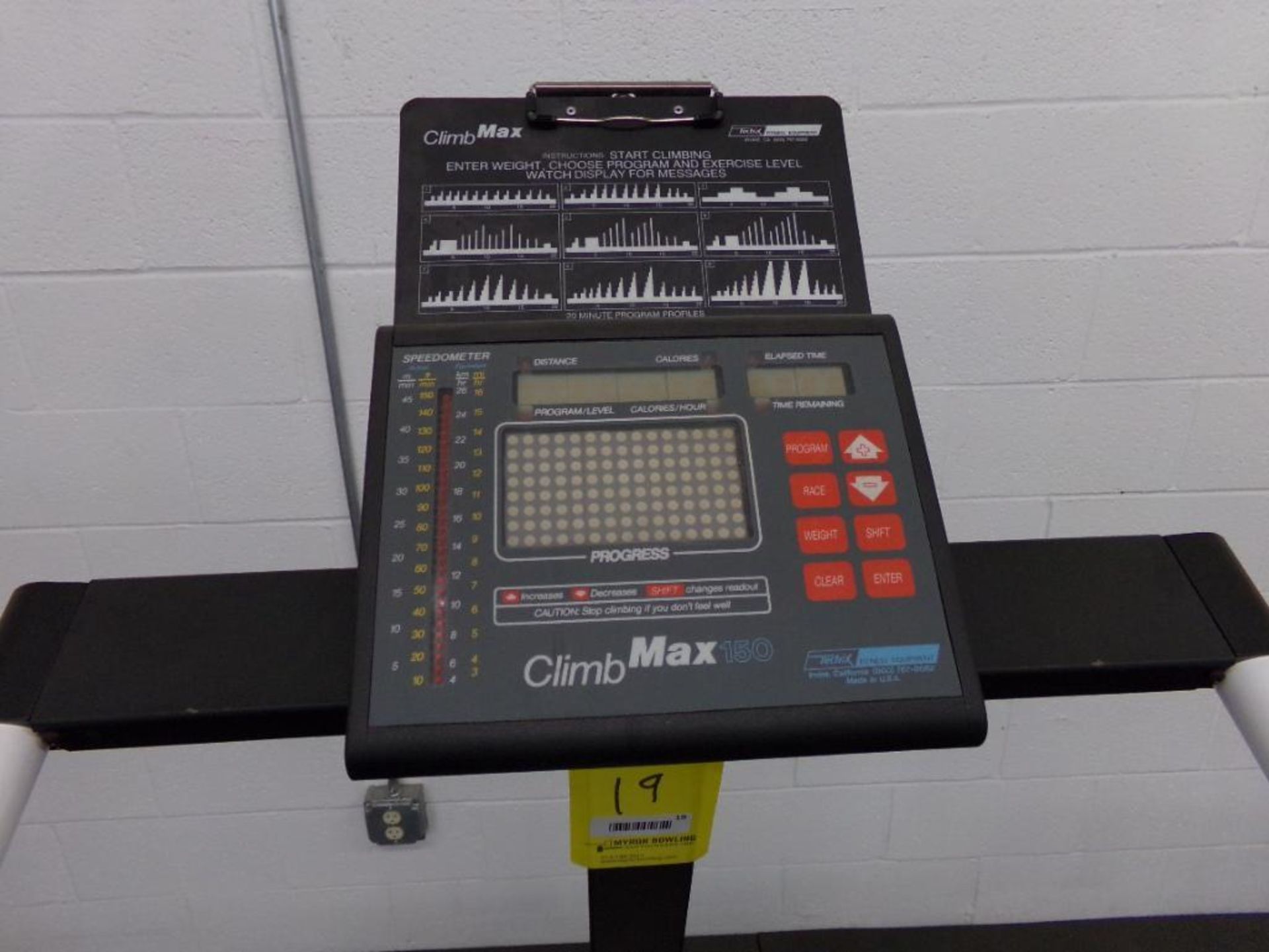 CLIMB MAX 150 STEPPING MACHINE, S/N 164015, 120 V. - Image 2 of 2