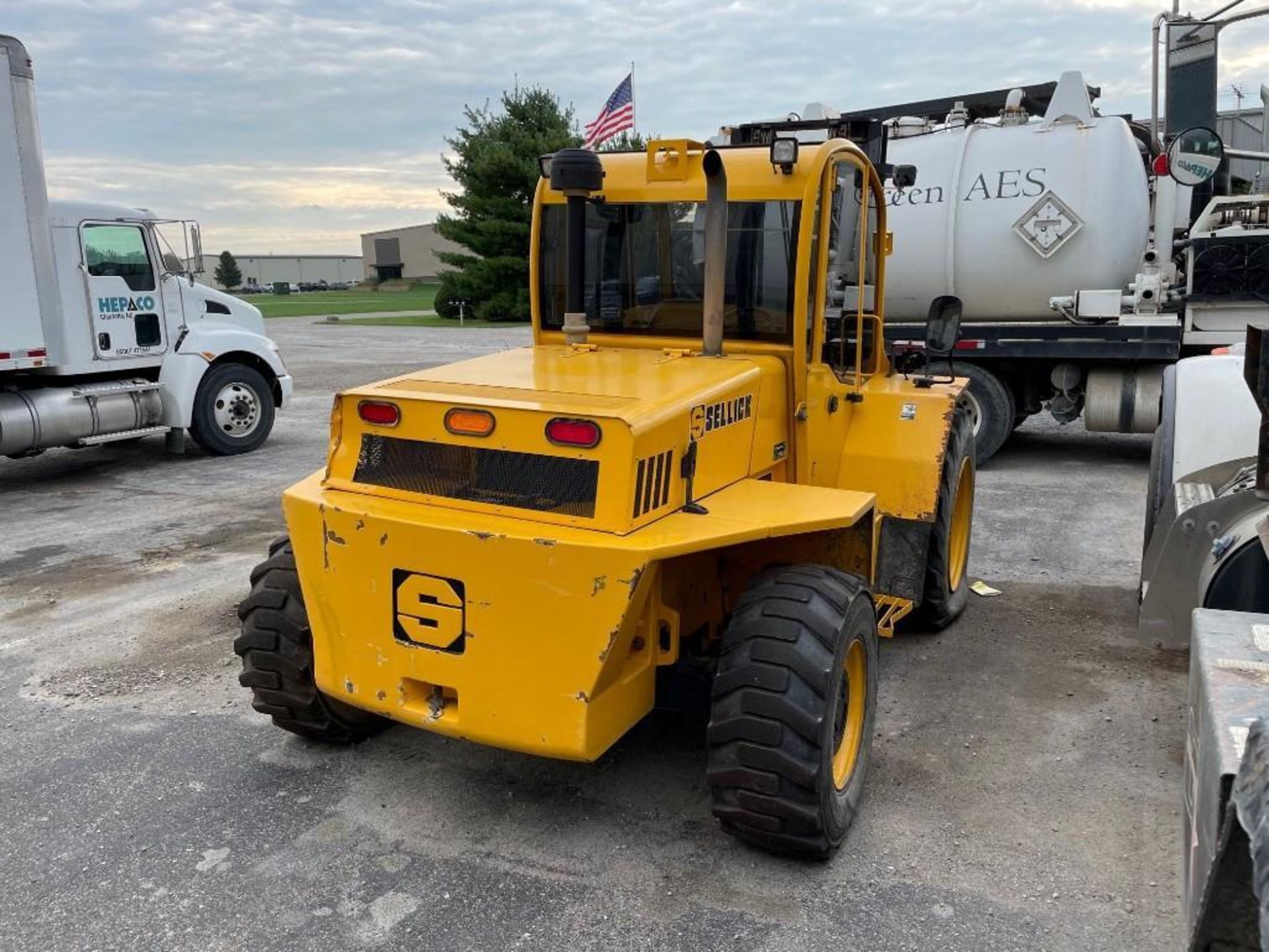 2015 SELLICK 8,000 LB. CAPACITY FORKLIFT, MODEL S80J4I-4, S/N 9690508S8J4I-4, DIESEL, 4-WHEEL DRIVE, - Image 5 of 5