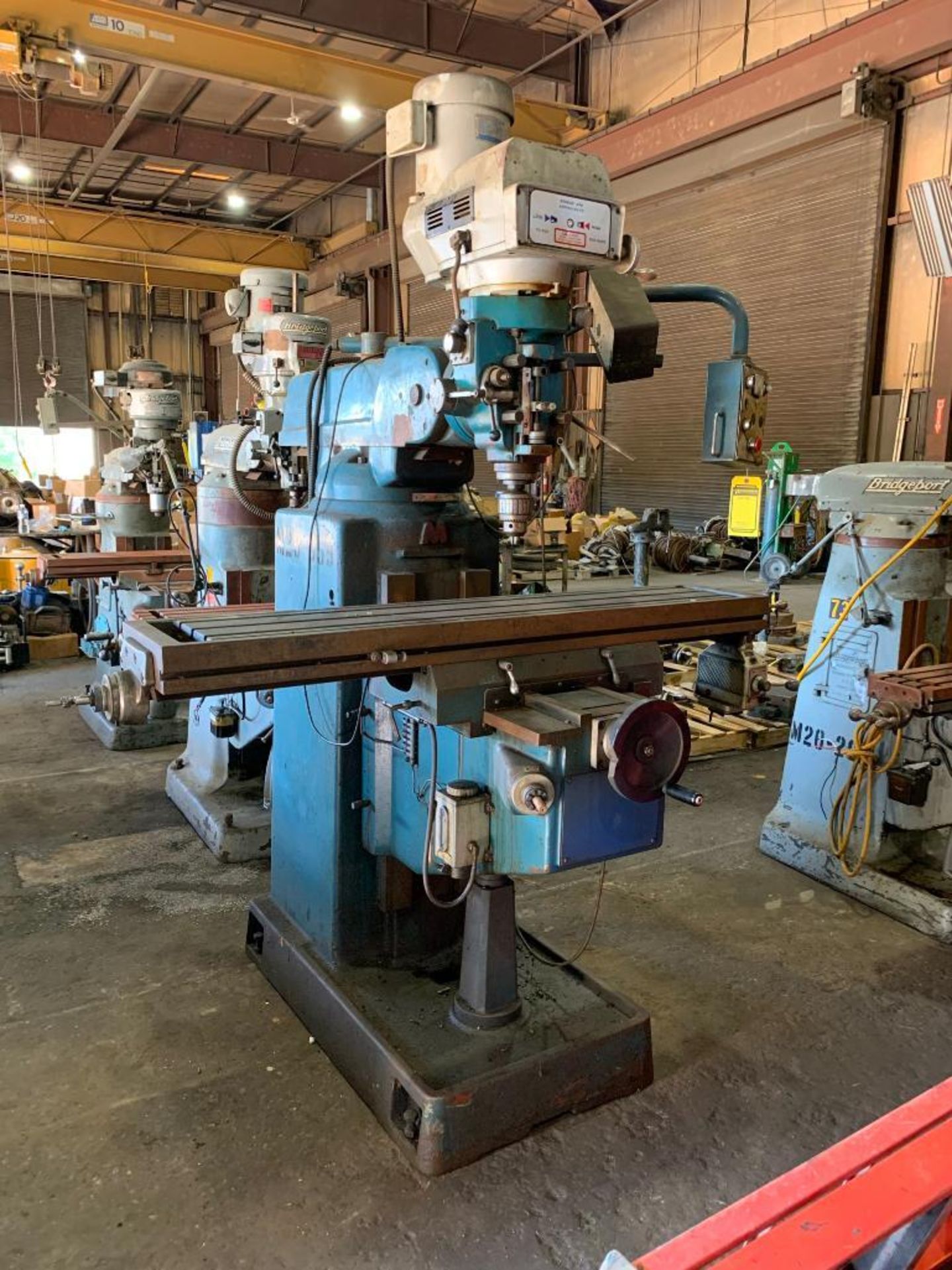 ATRUMP MACHINERY VERTICAL MILL, MODEL K4V, SARGON X -Y AXIS DRO, 58'' X 11'' BED, 3-HP, S/N K4V-059