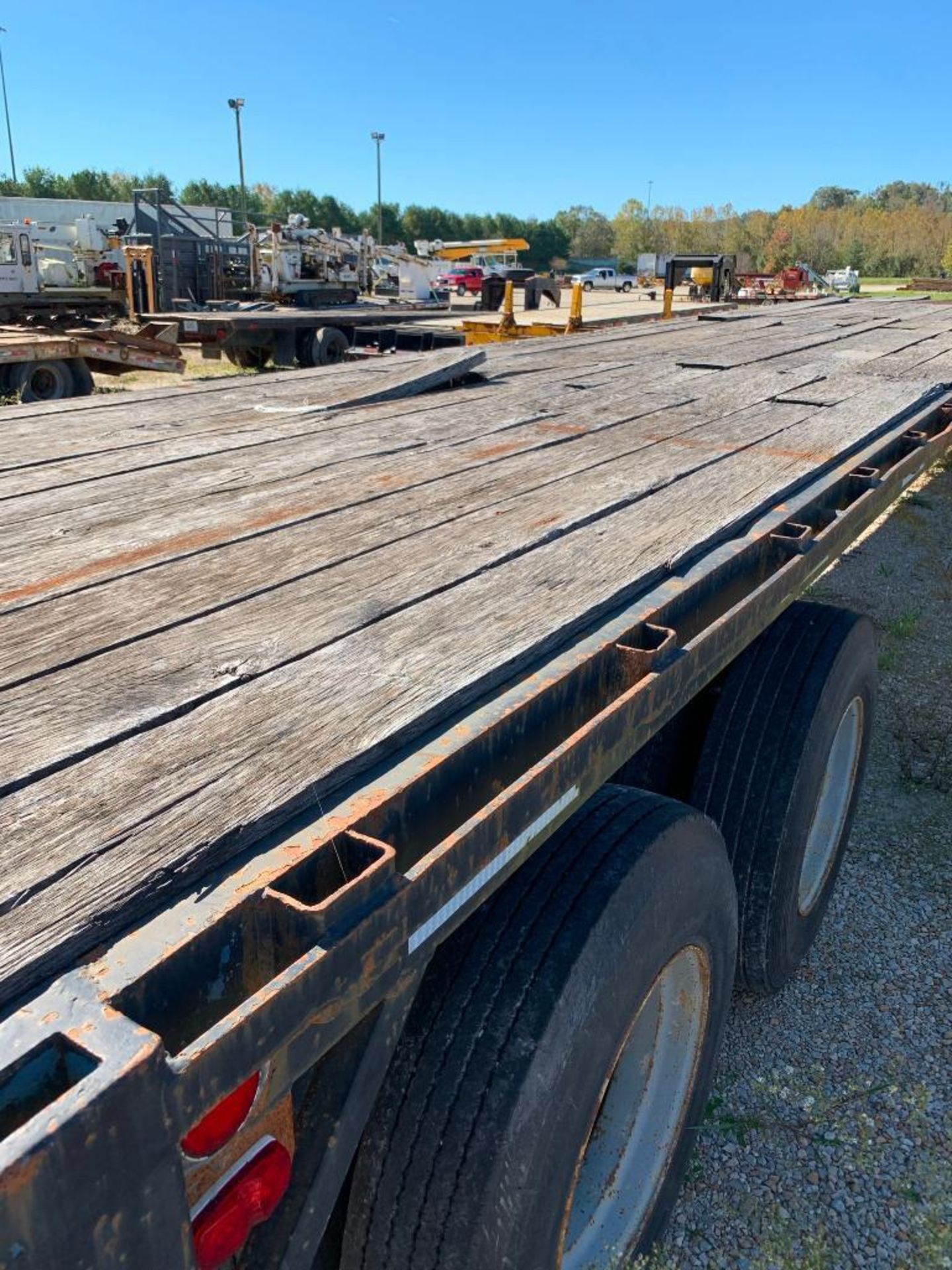 1983 GREAT DANE 45' FLATBED TRAILER, EXTENDABLE, MODEL GPE-45-78, VIN 1GRDP9028DM044402 - Image 7 of 7