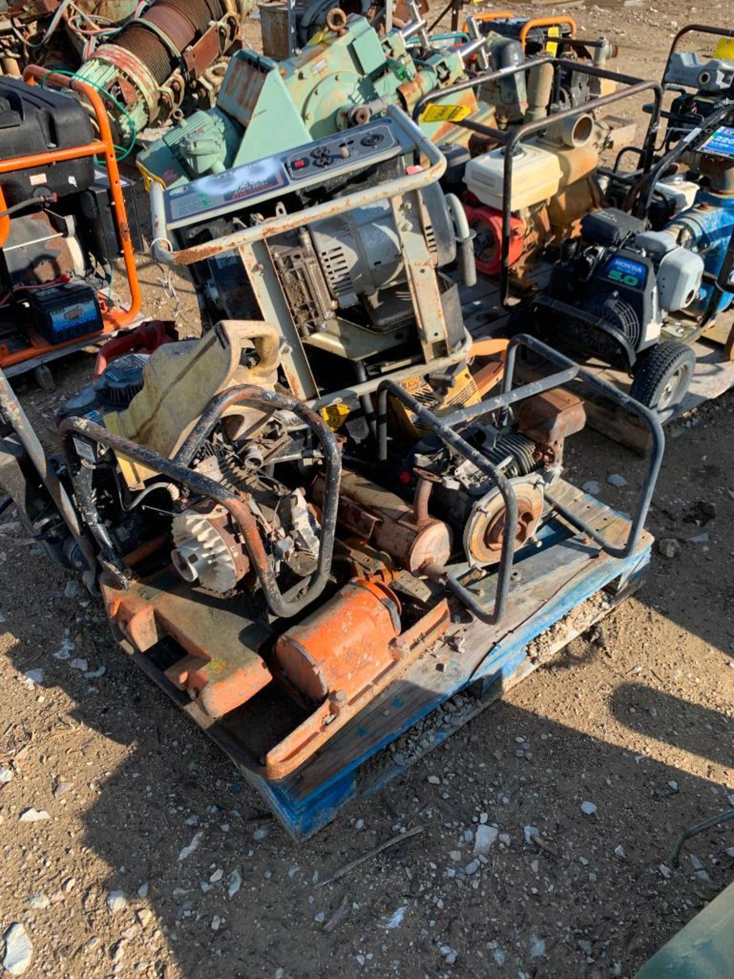 PALLET W/ SMALL ENGINES, WACKER, CHAIN SAW, GENERATOR PARTS - Image 2 of 2