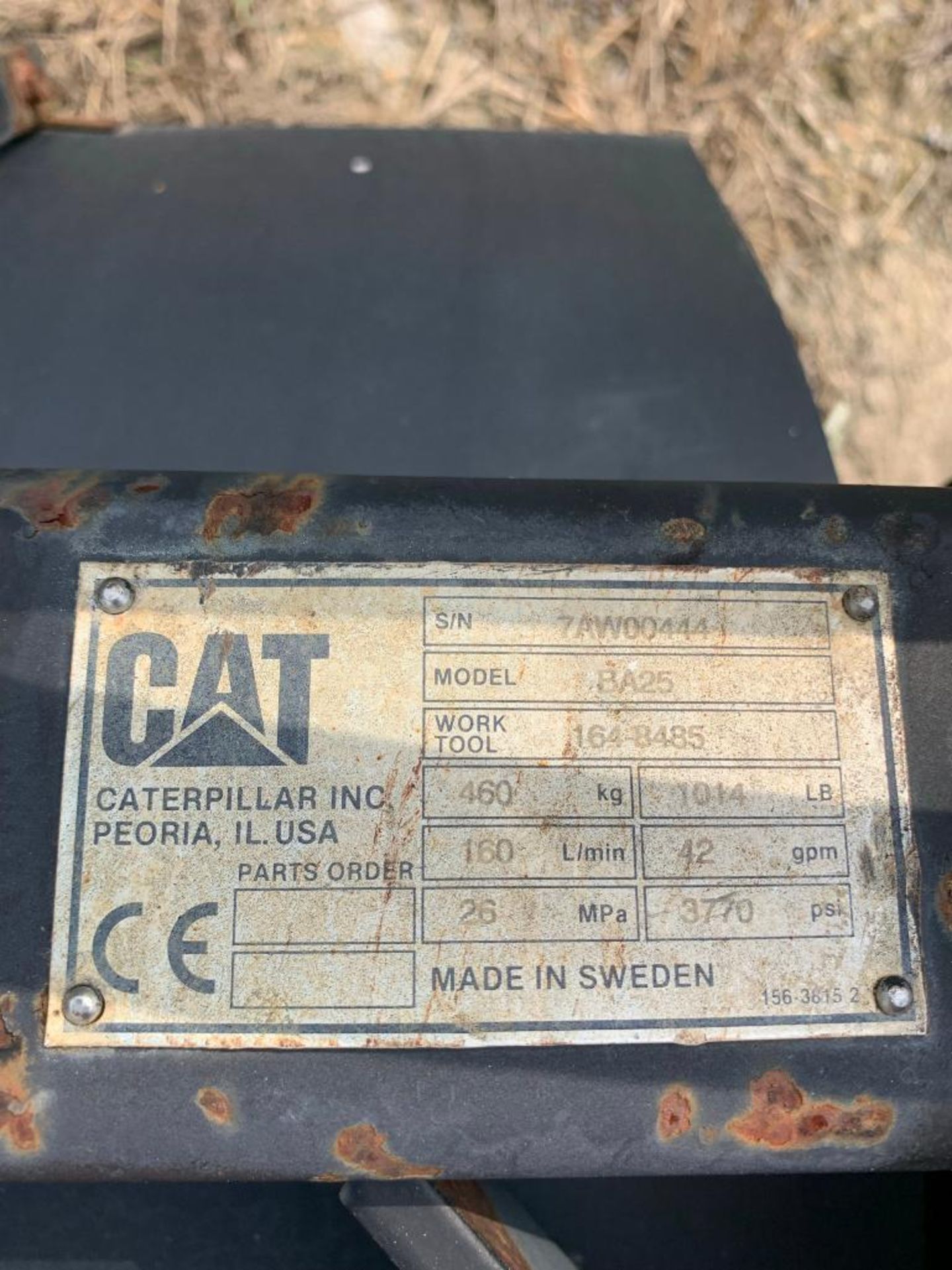 CATERPILLAR BA25 8' SWEEPER ATTACHMENT - Image 4 of 4