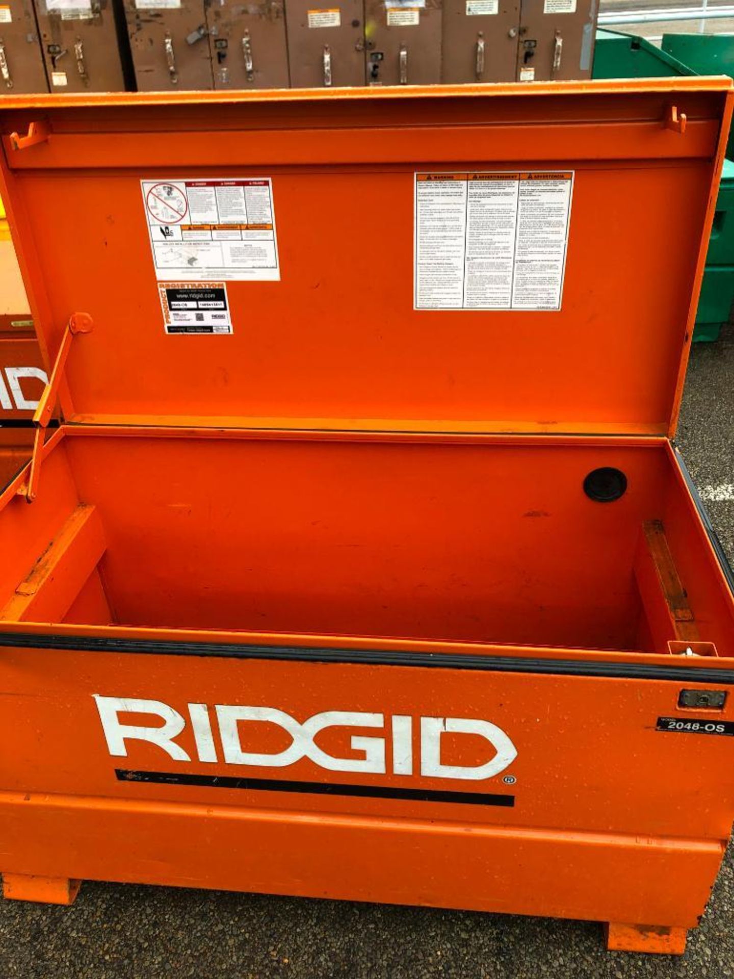 RIDGID JOB BOX, MODEL 2048 OS, S/N 1409413511 - Image 3 of 3