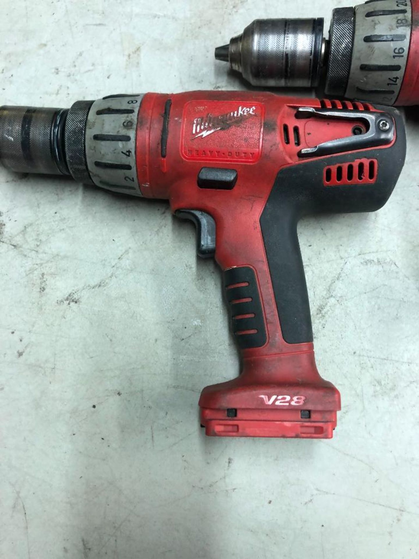(2) MILWAUKEE 1/2'' HAMMER DRILLS, W/ CHARGERS - Image 2 of 3