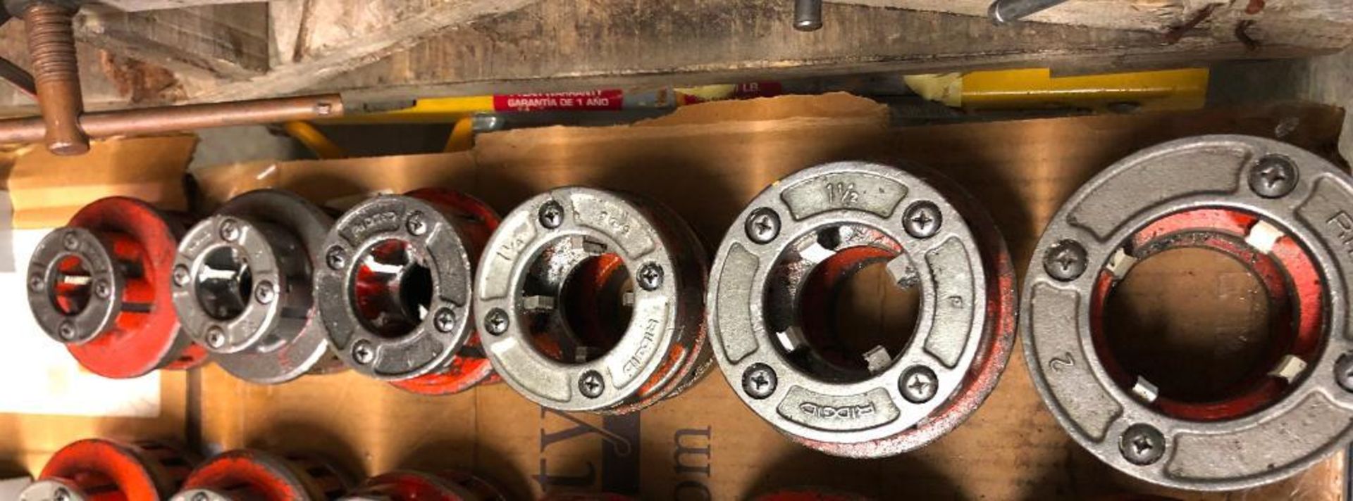 (6) RIDGID DIES 1/2'' TO 2''