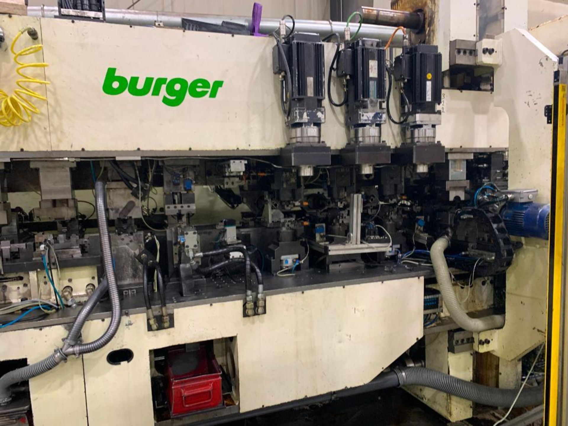 BURGER BENDER UMD 14.30.18 CNC (PARTS MACHINE), REXROTH HYD. HYDRAULIC TANK, HYD. BAR FEEDER, CFM VA - Image 4 of 37