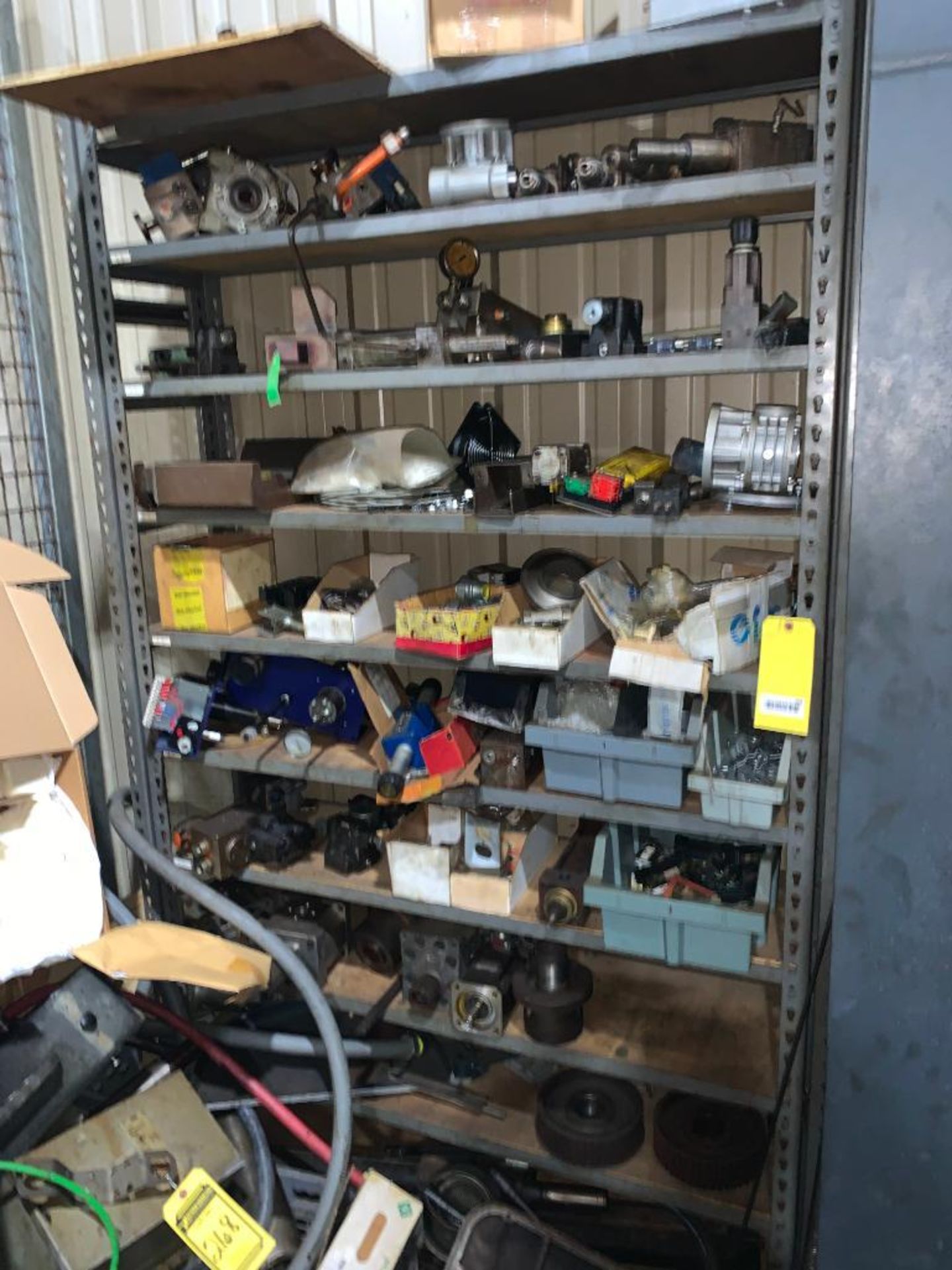 RACK & CORNER AREA, W/ SWITCH PLUG, SERVO MOTORS, MACHINE SPARES - Image 2 of 2