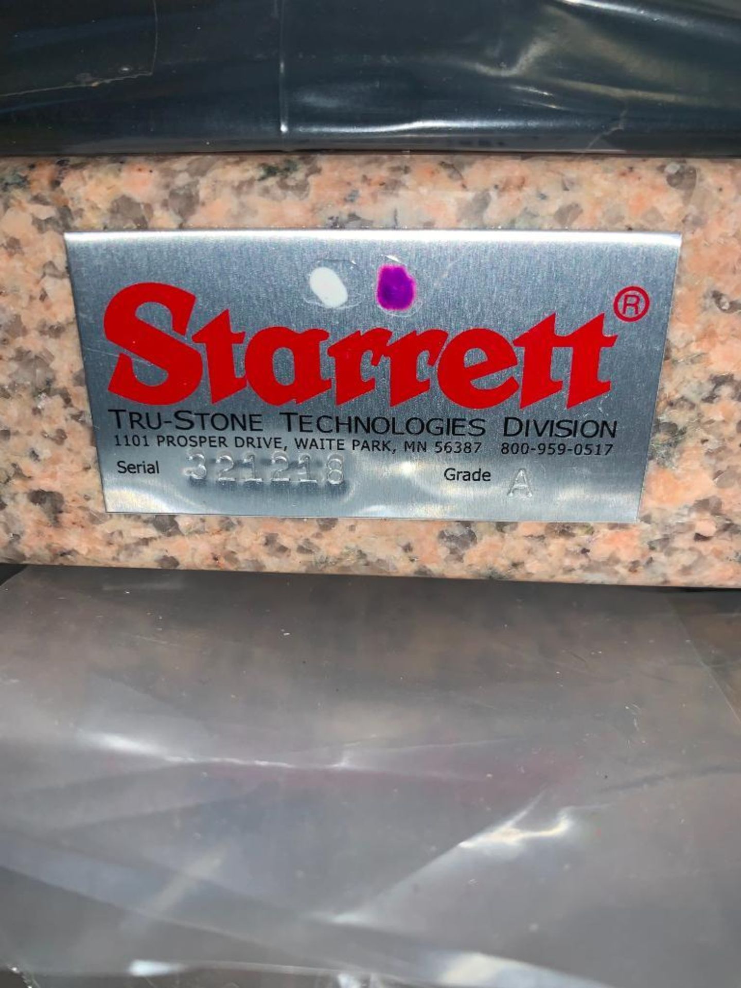 (4) STARRETT & MITUTOYO 12'' X 8'' X 2'' GRANITE SURFACE PLATES - Image 2 of 2