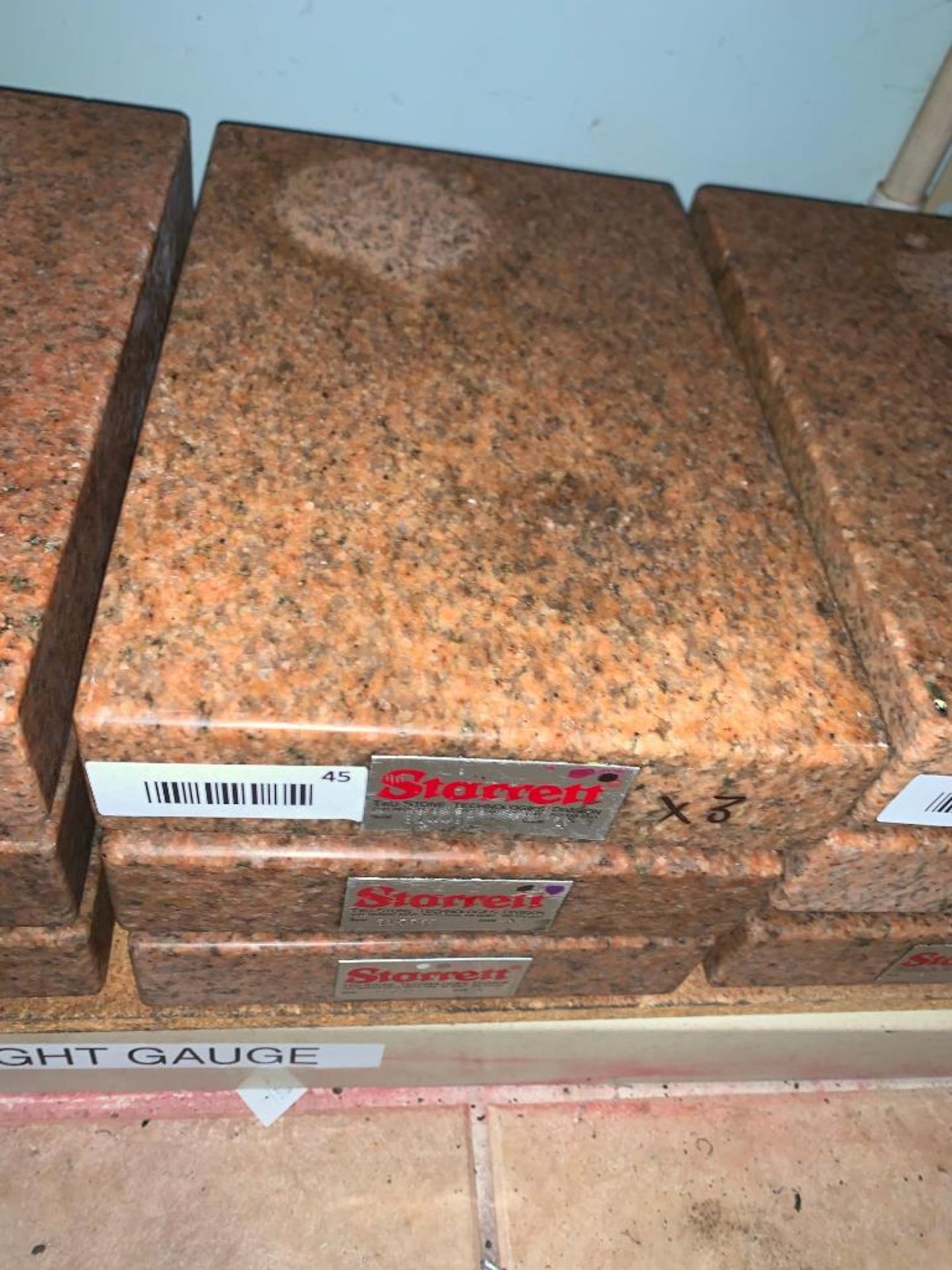 (3) STARRETT 12'' X 8'' X 2'' GRANITE SURFACE PLATES - Image 2 of 2