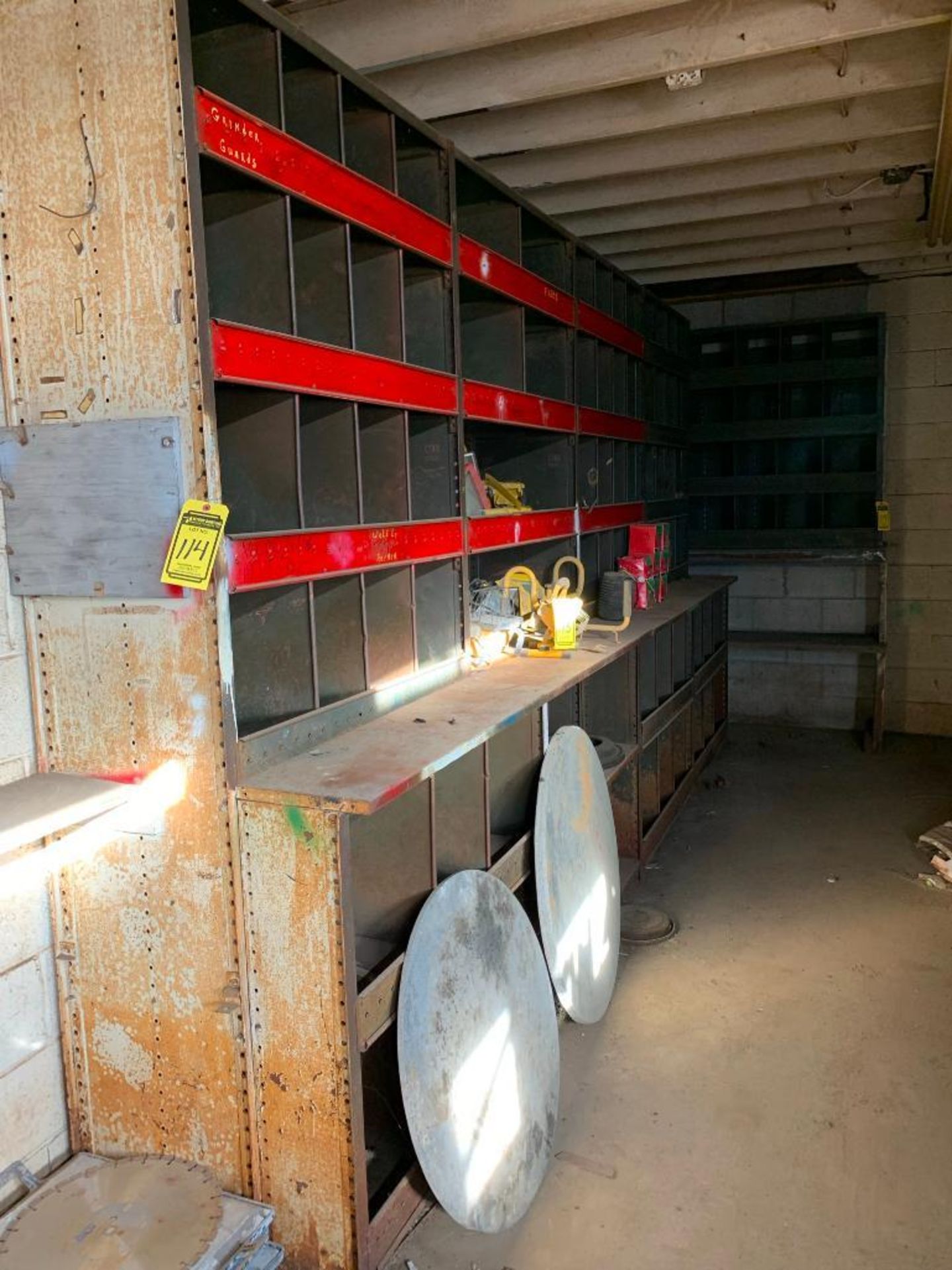 METAL LOCKERS, CABINETS, PARTS STORAGE