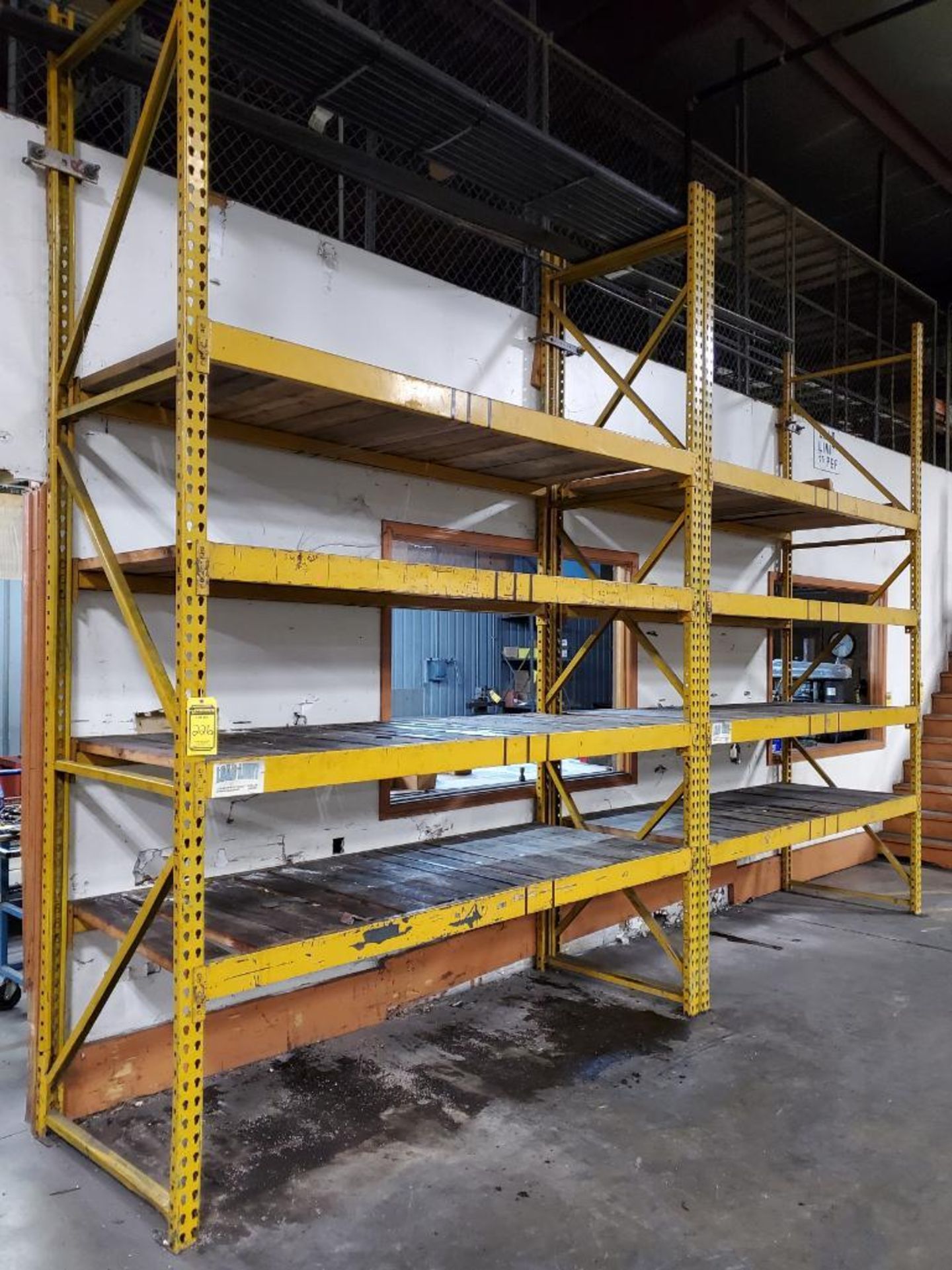 (13X) BAYS OF ASSORTED PALLET RACKING: TEAR DROP & SLOT TYPES, AVERAGE 12' X 36'' UPRIGHTS, 8' BEAMS - Image 2 of 11