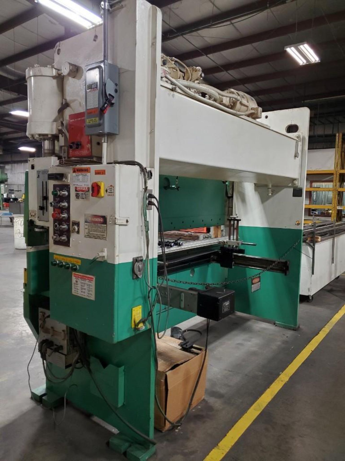 NIAGARA 100-TON CNC PRESS BRAKE, MODEL HBM-100-8-10, 7'' STROKE, 7'' SHUT HEIGHT, 14'' OPEN HEIGHT, - Image 9 of 13