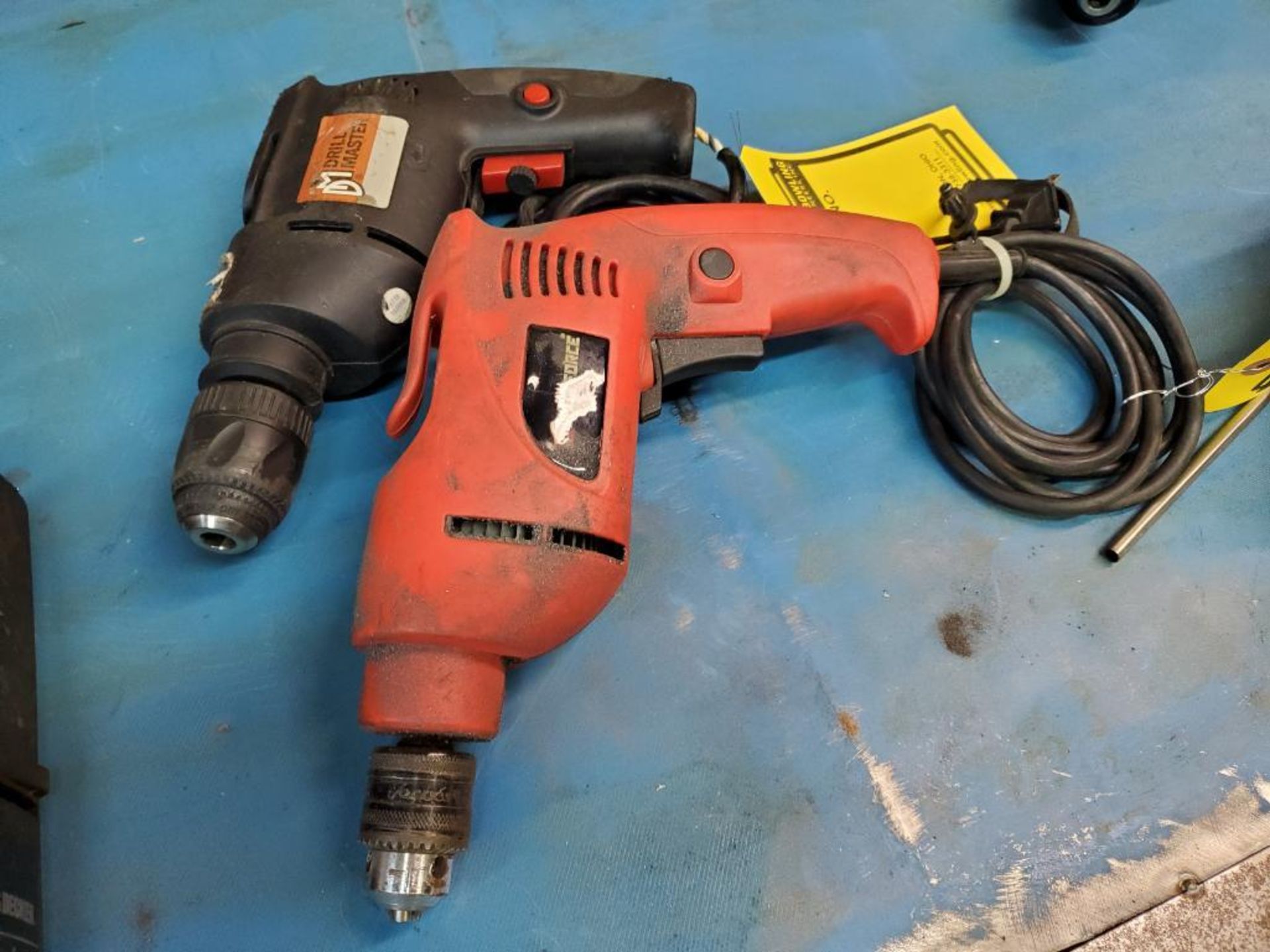 (2) ELECTRIC DRILLS: SHOP FORCE, DRILL MASTER - Image 3 of 3