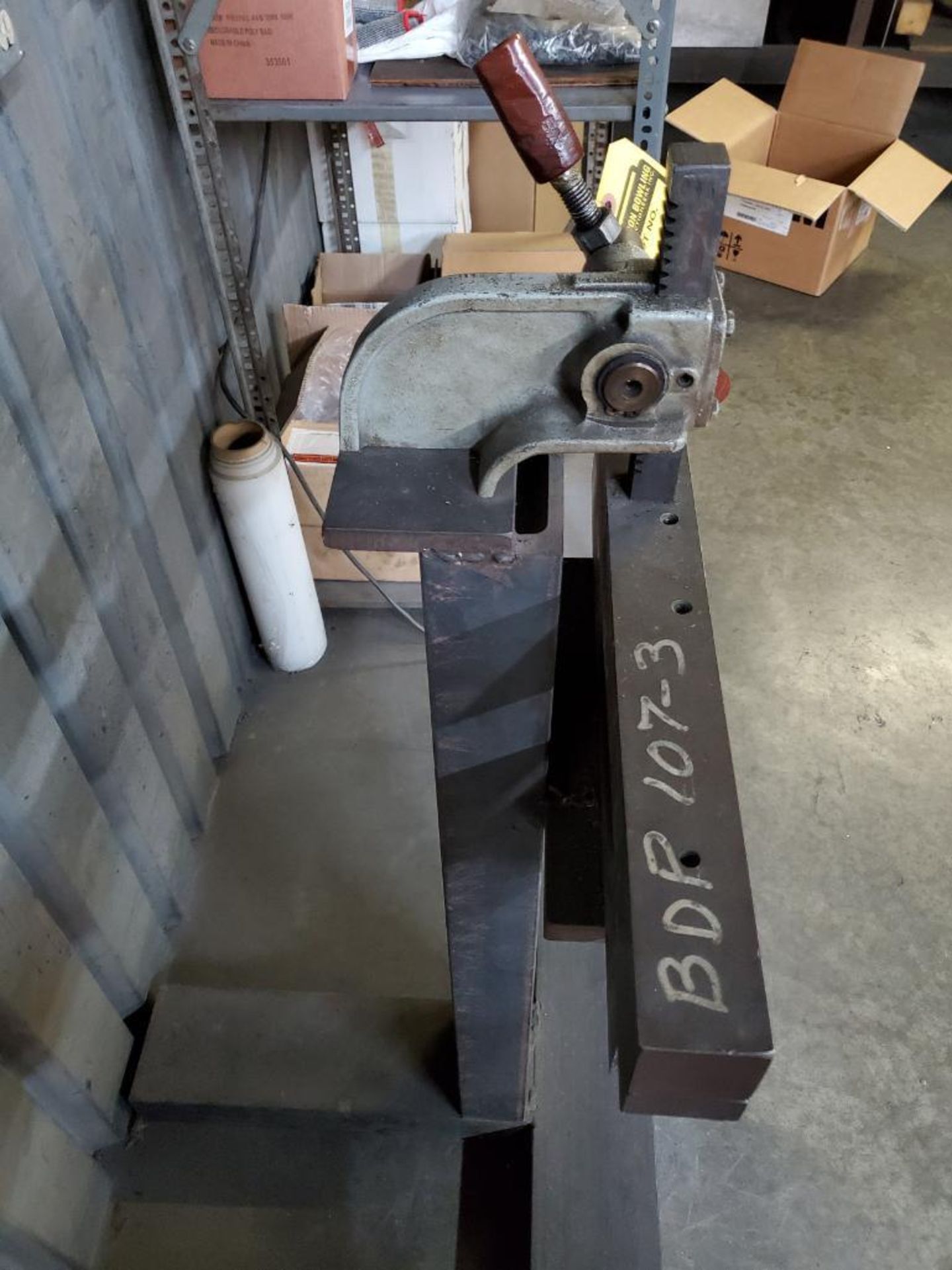 DAKE CUSTOM ARBOR BENDING PRESS, 21-1/2'' BED - Image 4 of 4