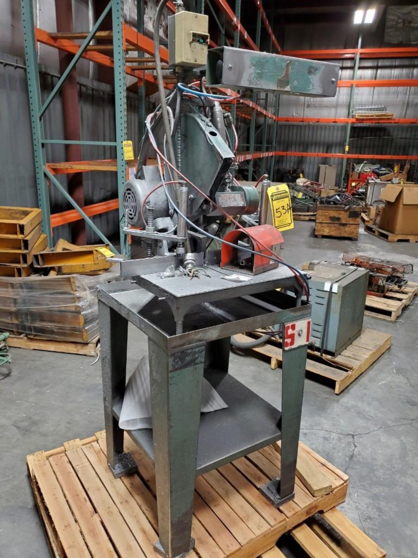 GTD METAL CUT OFF SAW ON STAND, MODEL F255, 3,900 RPM - Image 2 of 4