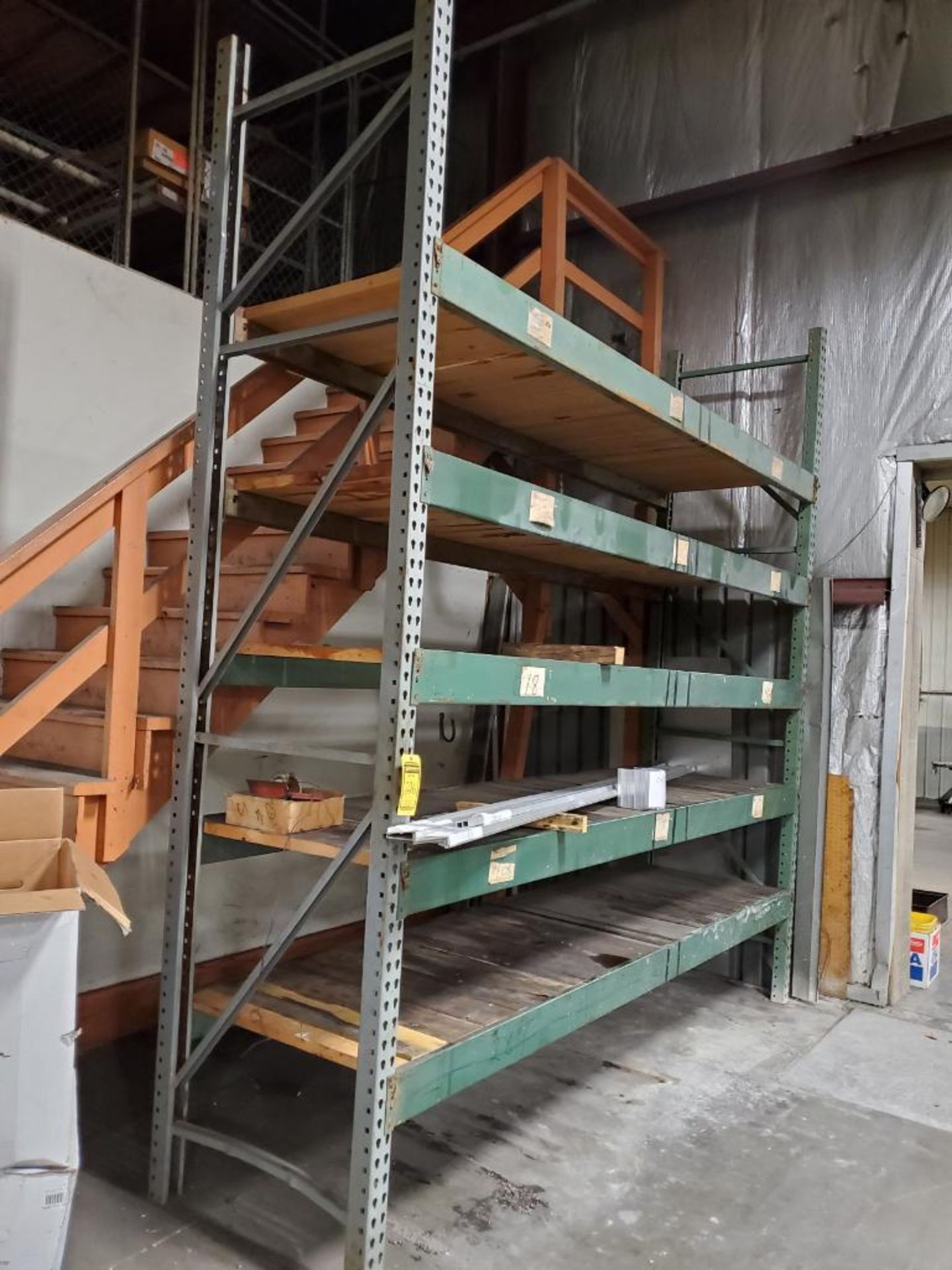 (13X) BAYS OF ASSORTED PALLET RACKING: TEAR DROP & SLOT TYPES, AVERAGE 12' X 36'' UPRIGHTS, 8' BEAMS - Image 4 of 11