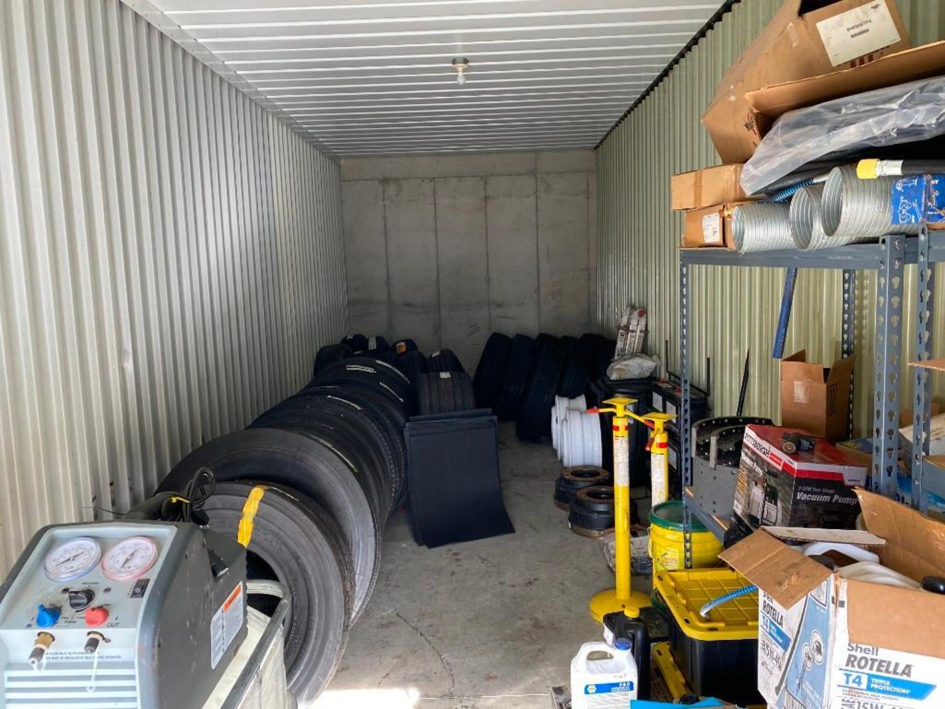 Contents of Storage Unit, including: NEW TIRES / RECAP TIRES: (2) WILD TRAIL COMMERCIAL LT: LT225 / - Image 2 of 56