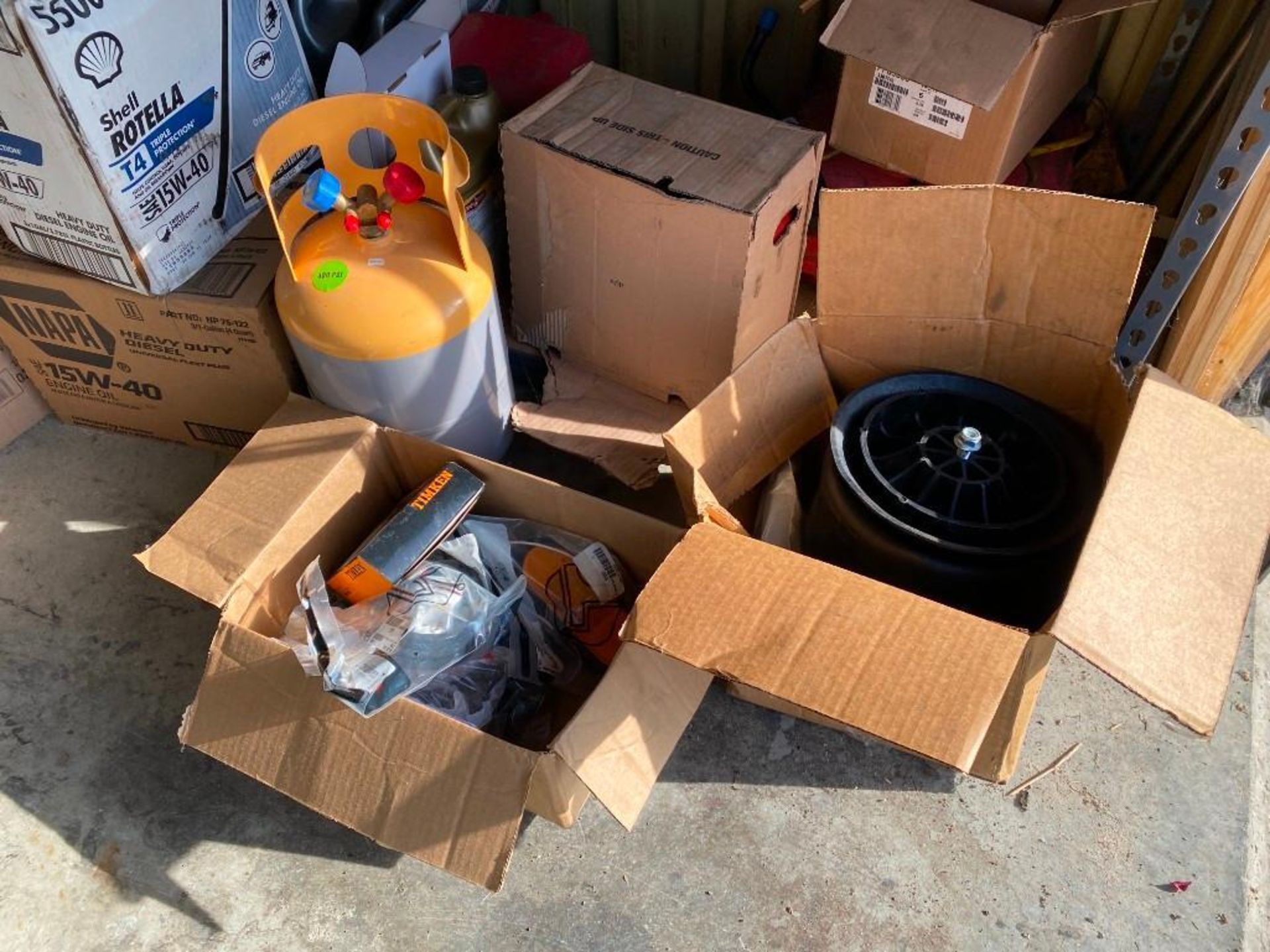 Contents of Storage Unit, including: NEW TIRES / RECAP TIRES: (2) WILD TRAIL COMMERCIAL LT: LT225 / - Image 6 of 56