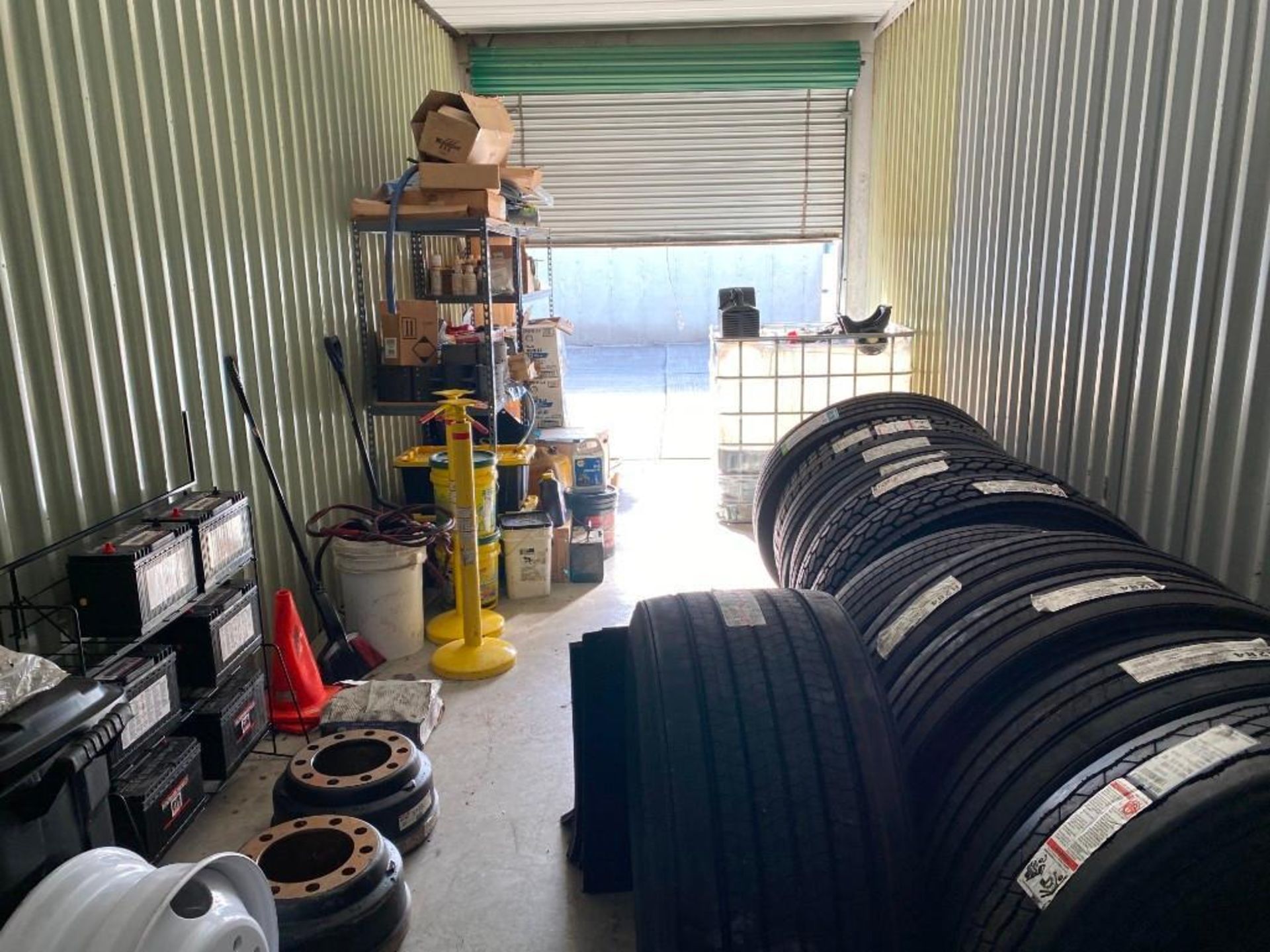 Contents of Storage Unit, including: NEW TIRES / RECAP TIRES: (2) WILD TRAIL COMMERCIAL LT: LT225 /