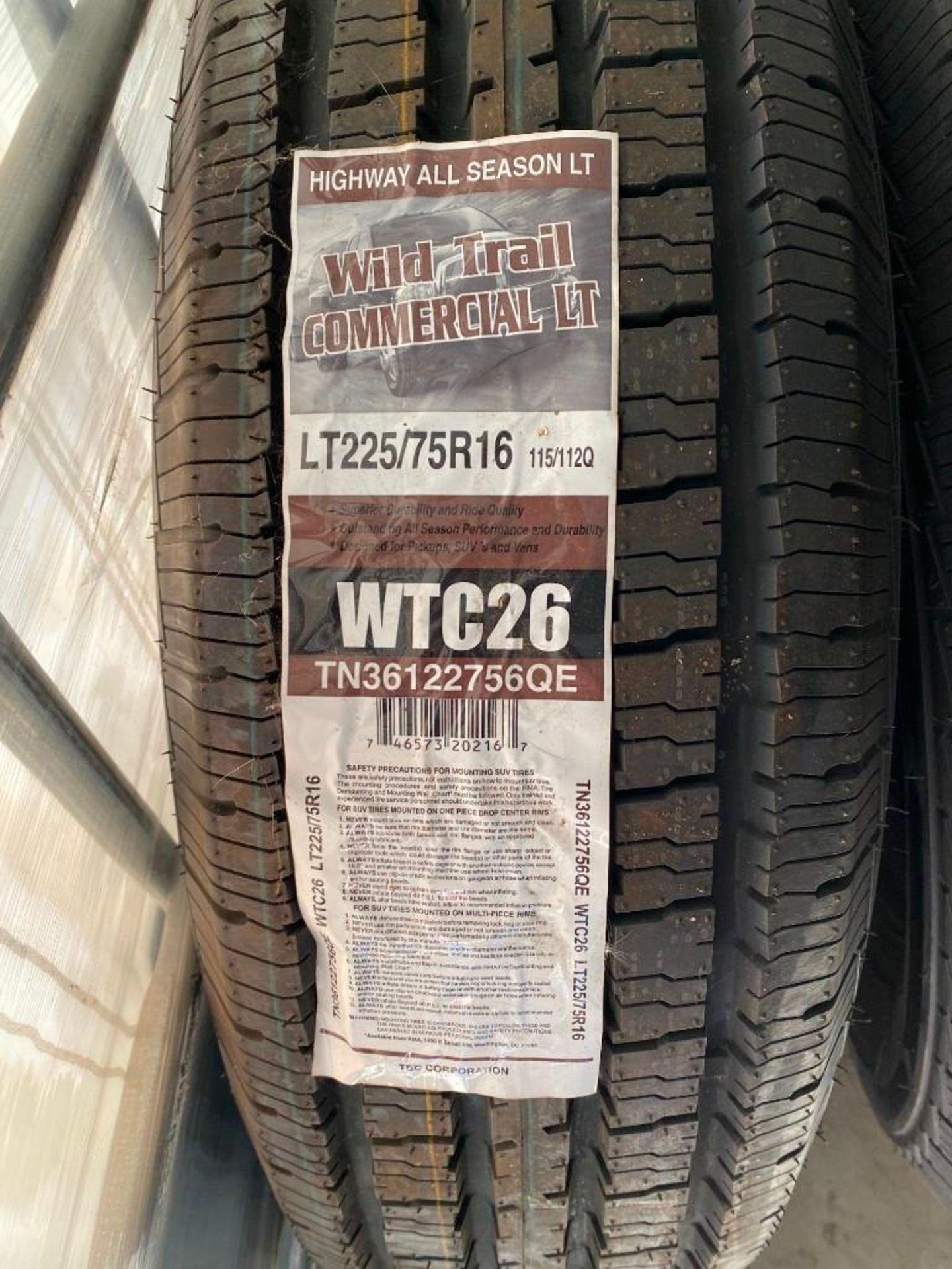 Contents of Storage Unit, including: NEW TIRES / RECAP TIRES: (2) WILD TRAIL COMMERCIAL LT: LT225 / - Image 15 of 56