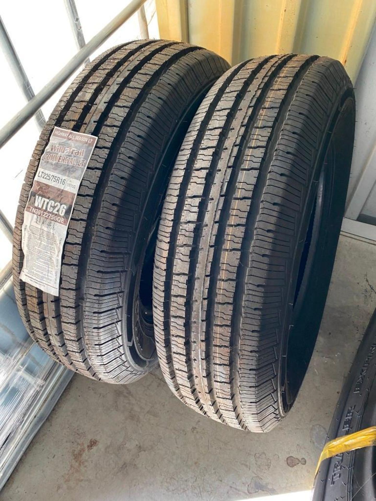 Contents of Storage Unit, including: NEW TIRES / RECAP TIRES: (2) WILD TRAIL COMMERCIAL LT: LT225 / - Image 10 of 56
