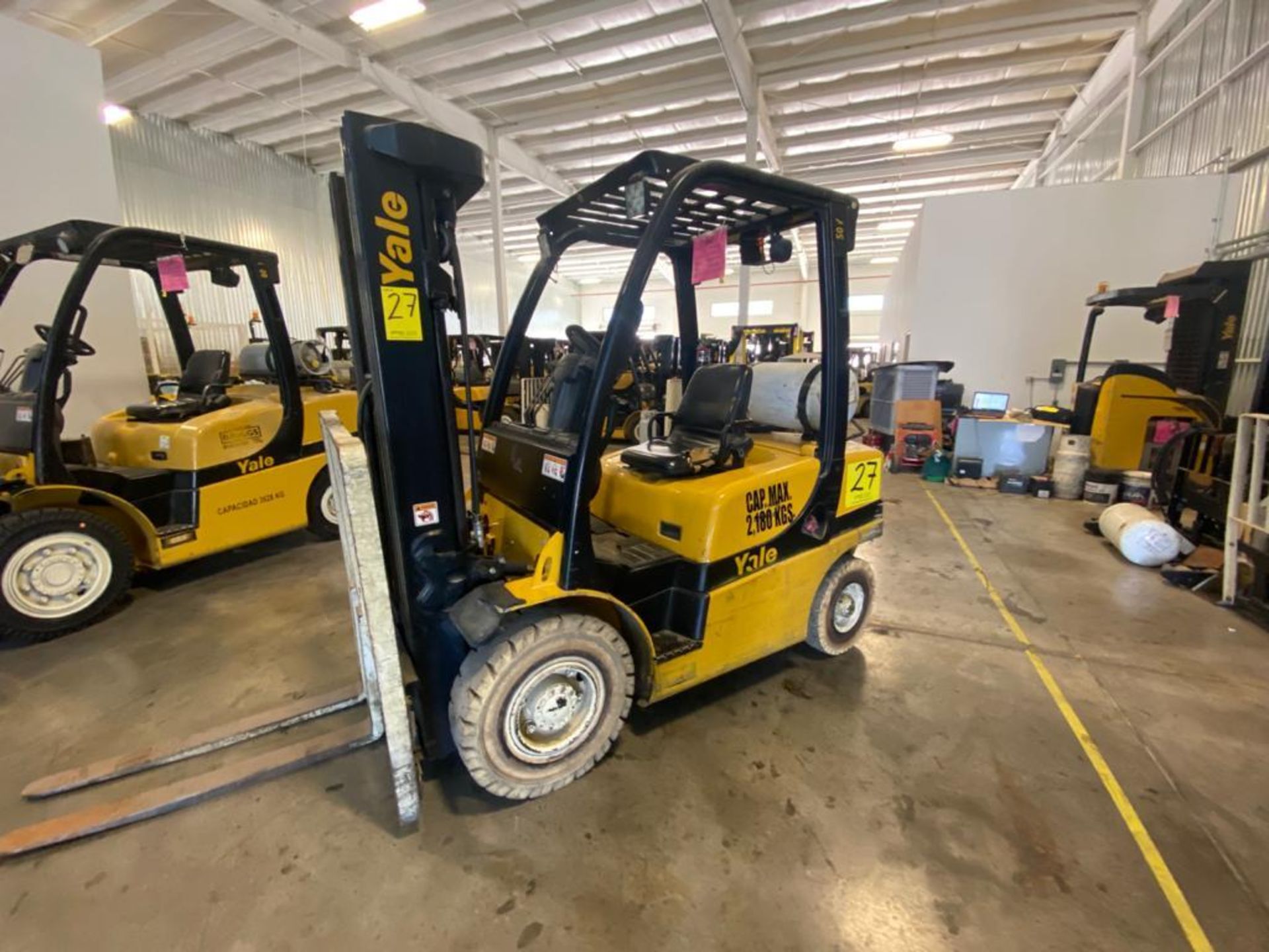 2014 YALE FORKLIFT, MODEL GP050VX, S/N B875V14865M