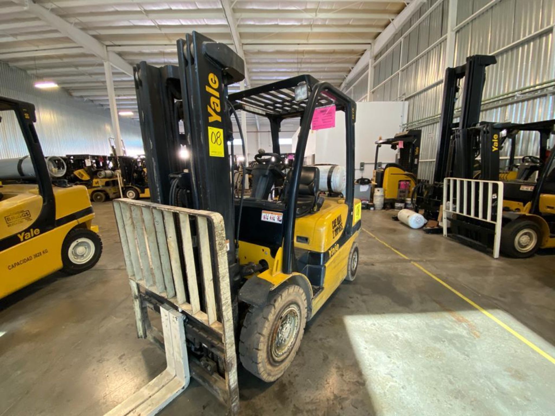 2014 YALE FORKLIFT, MODEL GP050VX, S/N B875V14851M - Image 10 of 24