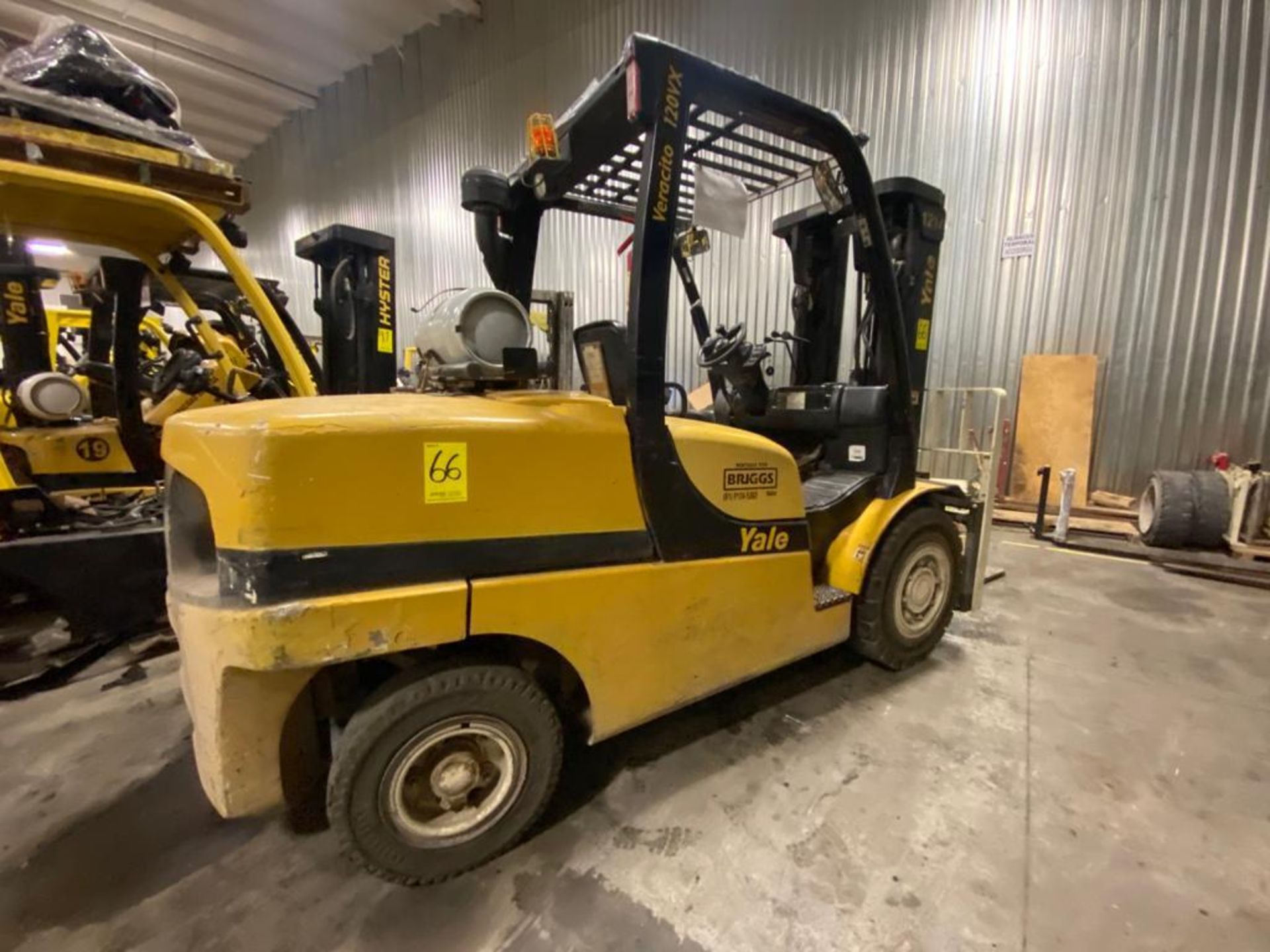 2010 YALE FORKLIFT, MODEL GP120VX, S/N G813V02280H - Image 14 of 38