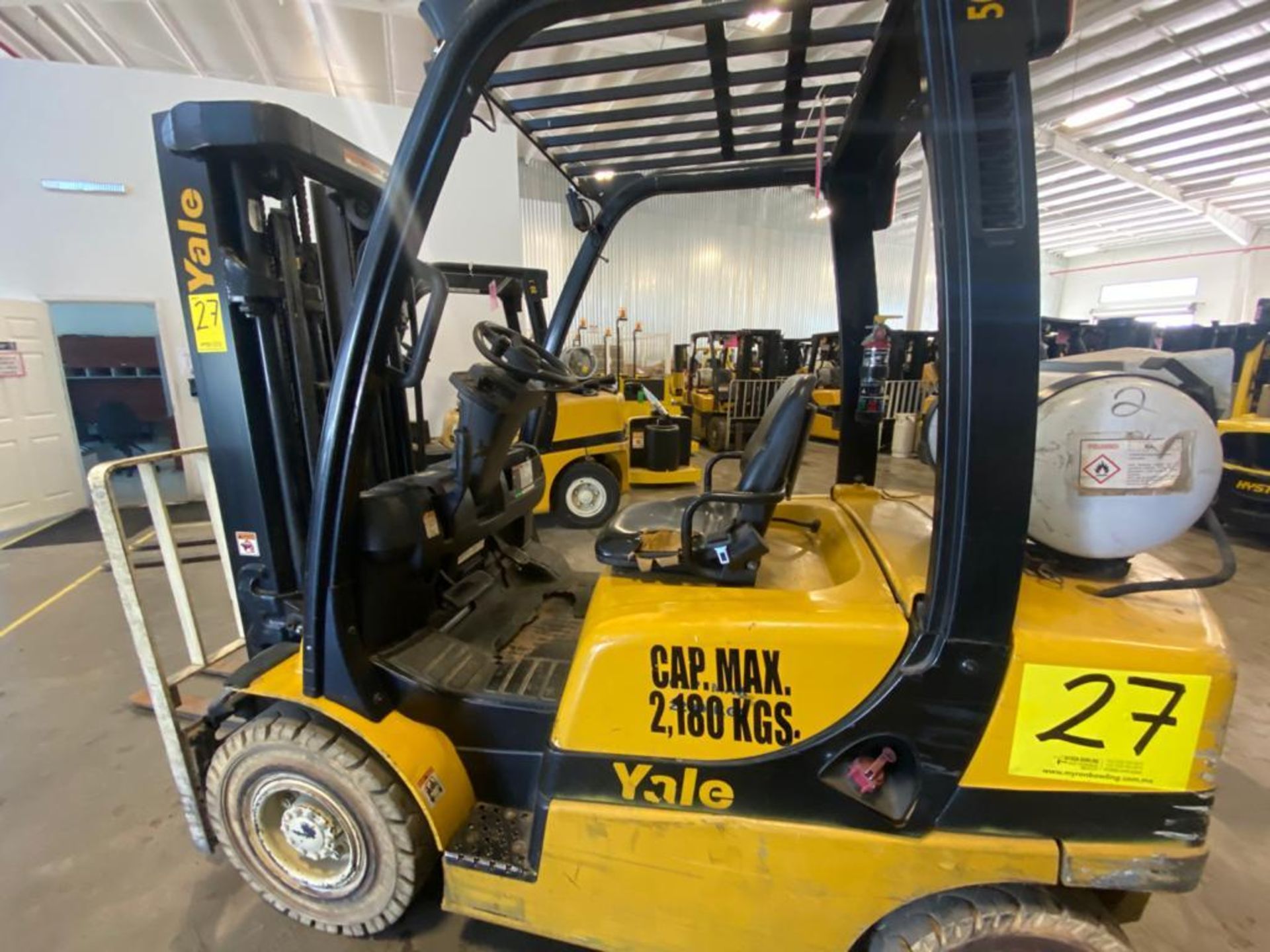 2014 YALE FORKLIFT, MODEL GP050VX, S/N B875V14865M - Image 22 of 26