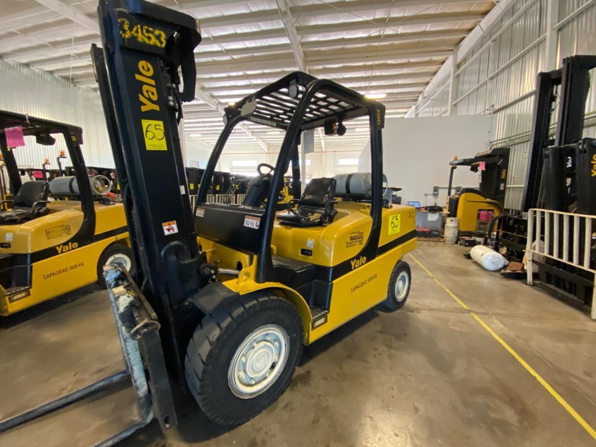 2015 YALE FORKLIFT, MODEL GP120VX, S/N J813V03453N