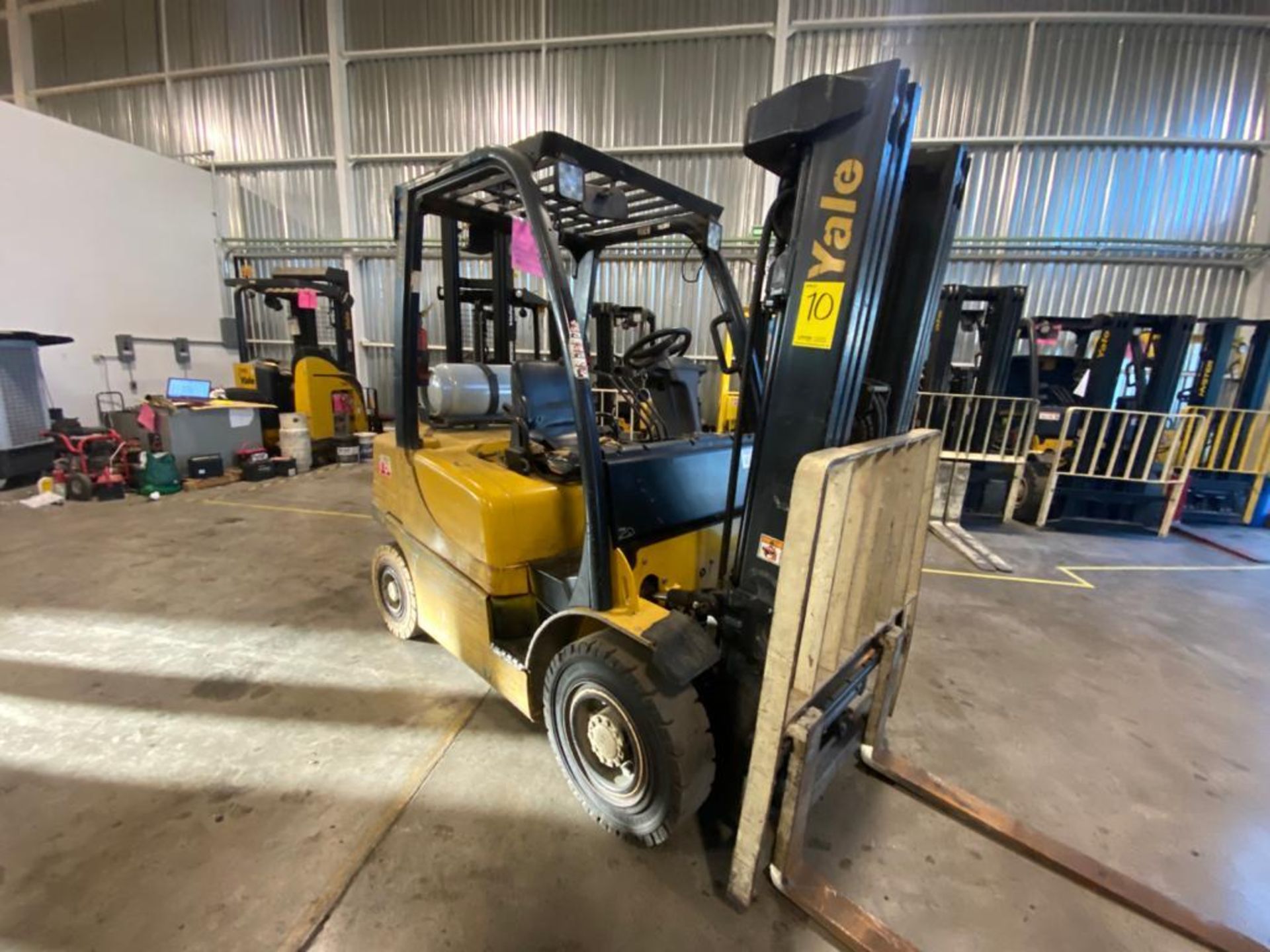 2013 YALE FORKLIFT, MODEL GP050VX, S/N B875V13259L - Image 9 of 24