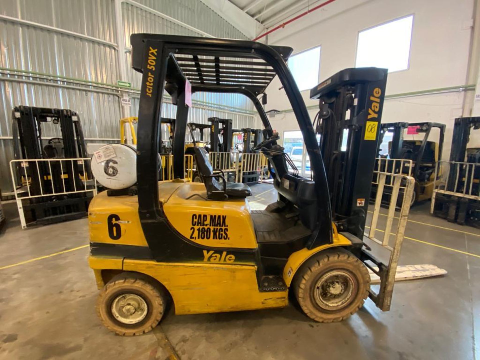 2014 YALE FORKLIFT, MODEL GP050VX, S/N B875V14851M - Image 7 of 24