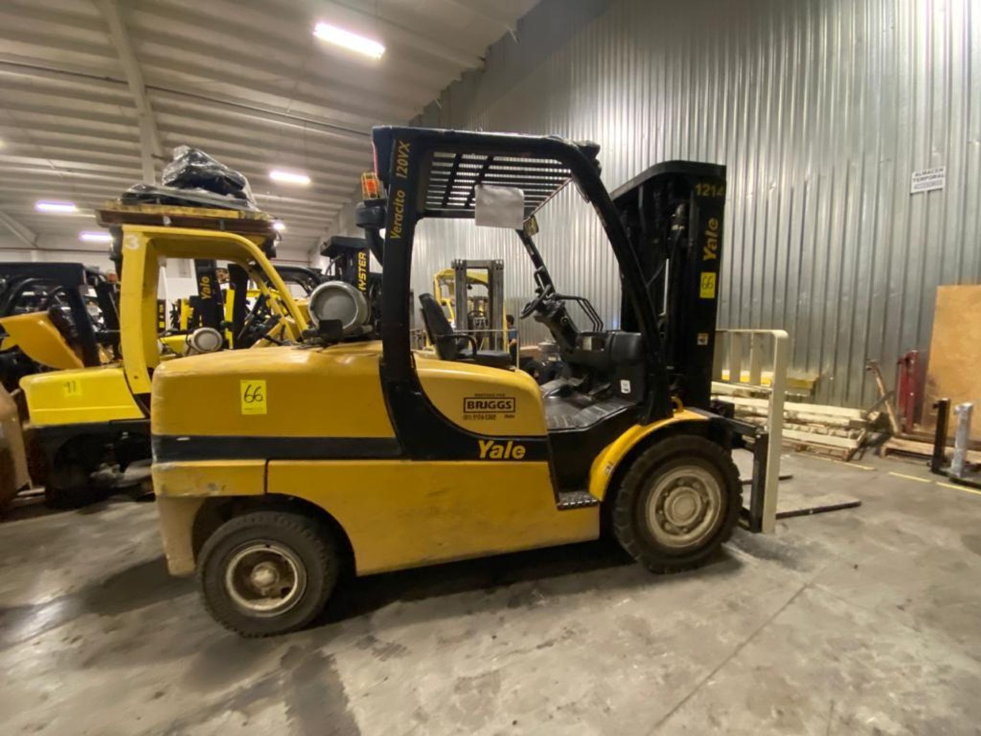 2010 YALE FORKLIFT, MODEL GP120VX, S/N G813V02280H - Image 6 of 38