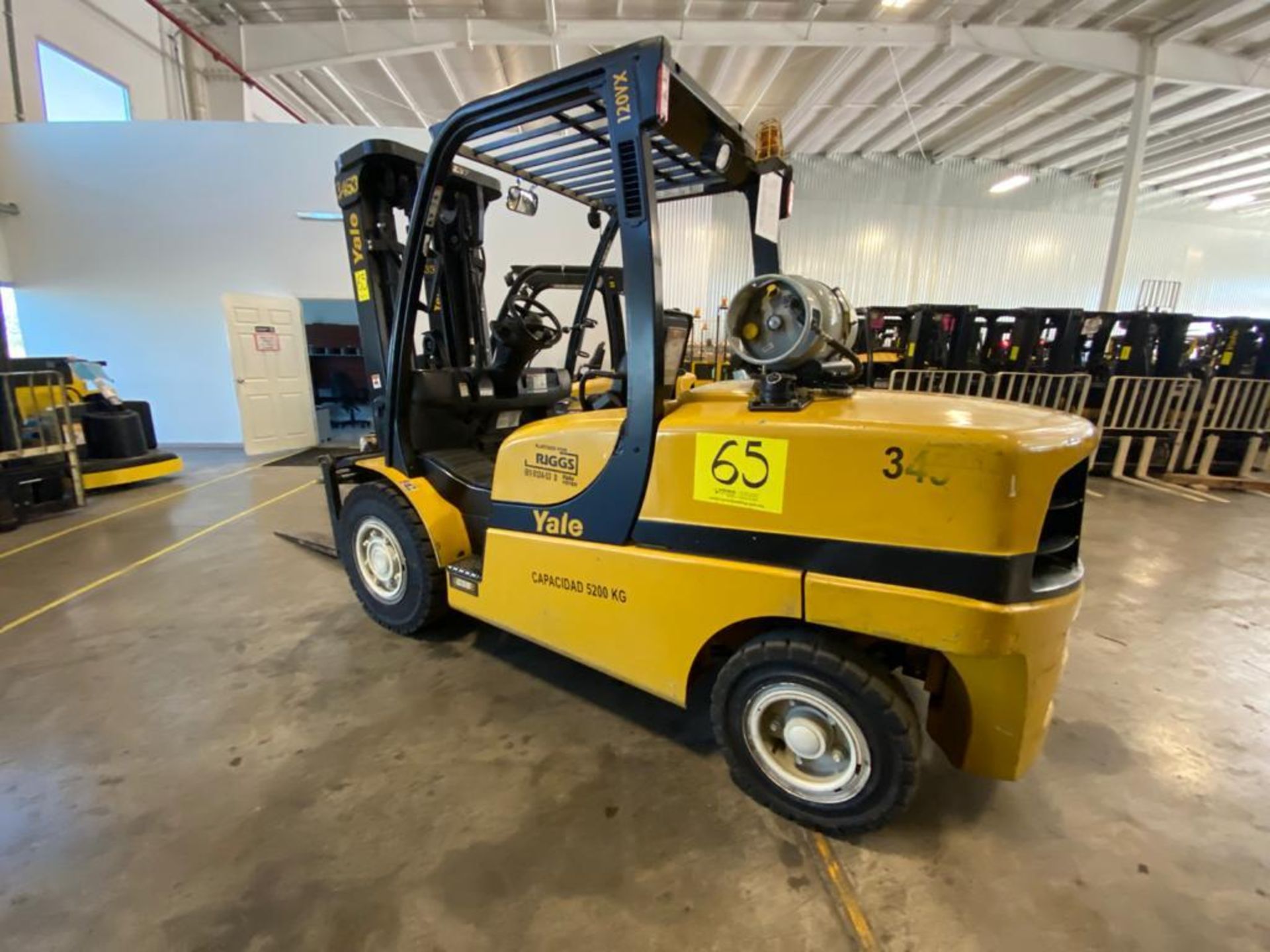 2015 YALE FORKLIFT, MODEL GP120VX, S/N J813V03453N - Image 5 of 31