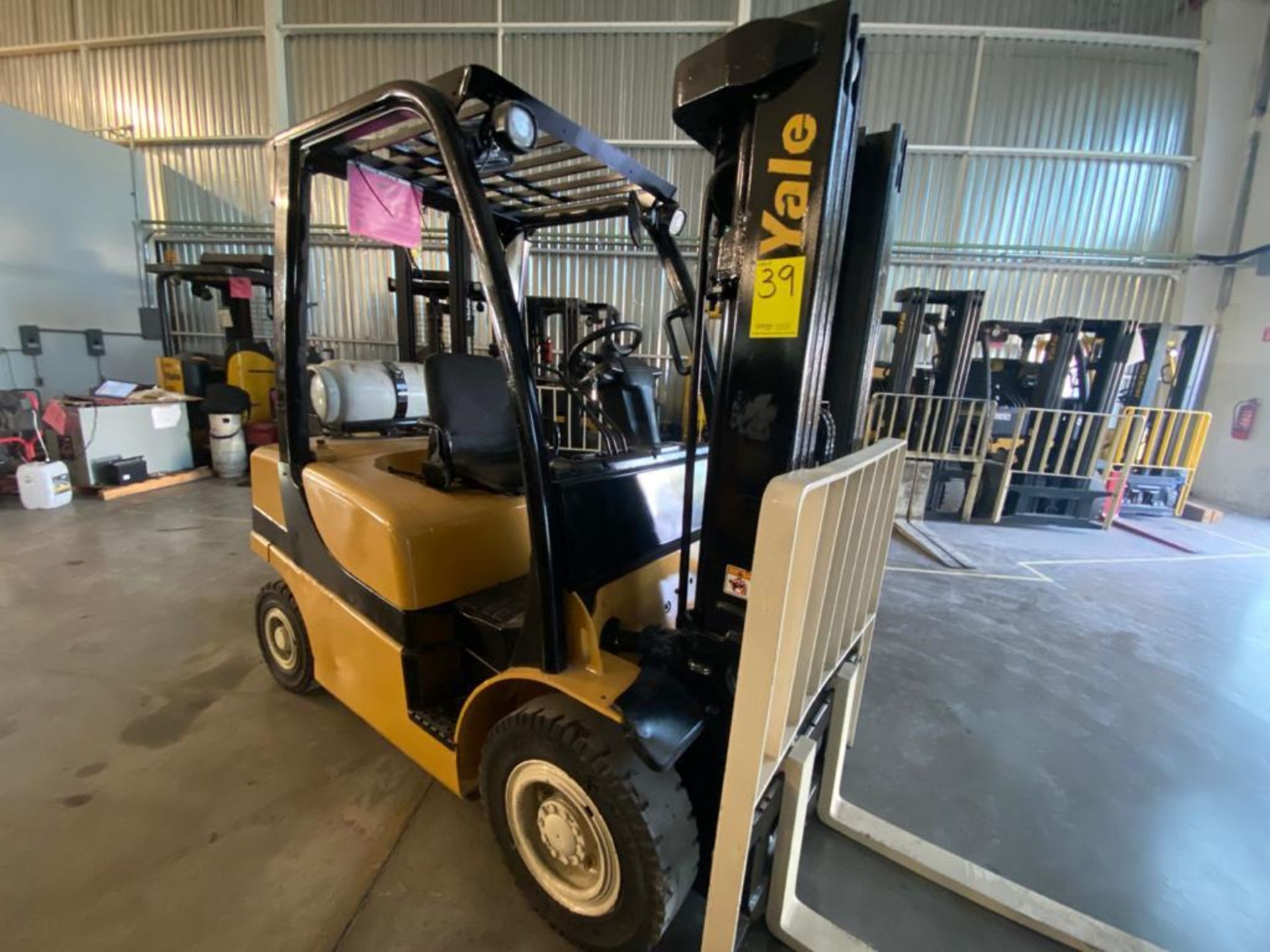 2014 YALE FORKLIFT, MODEL GLP050VXNVAE084, S/N C875V03245M - Image 9 of 27