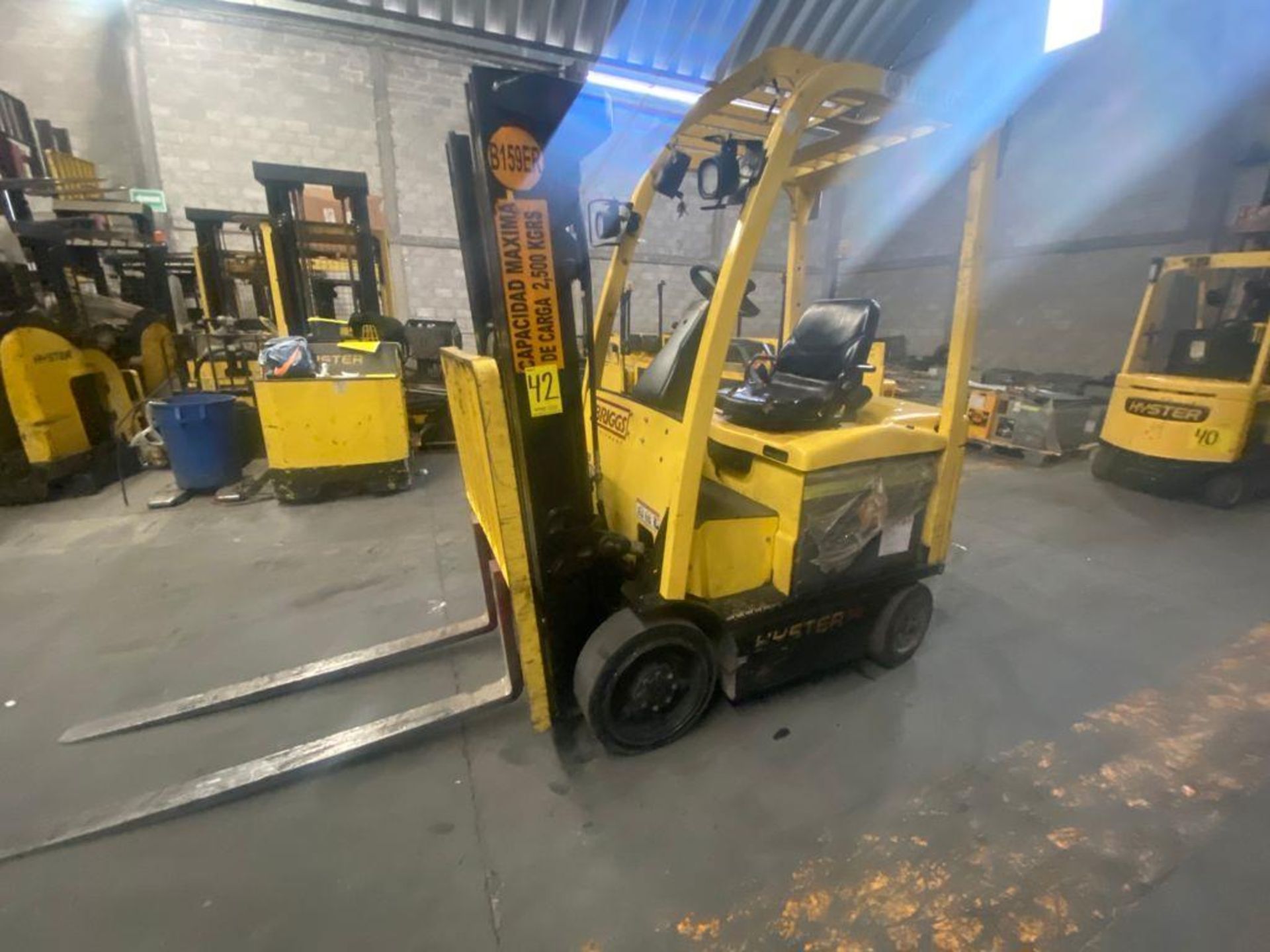 Hyster Electric Forklift, Model E50XN, S/N A268N20432P, Year 2016, 4700 lb capacity