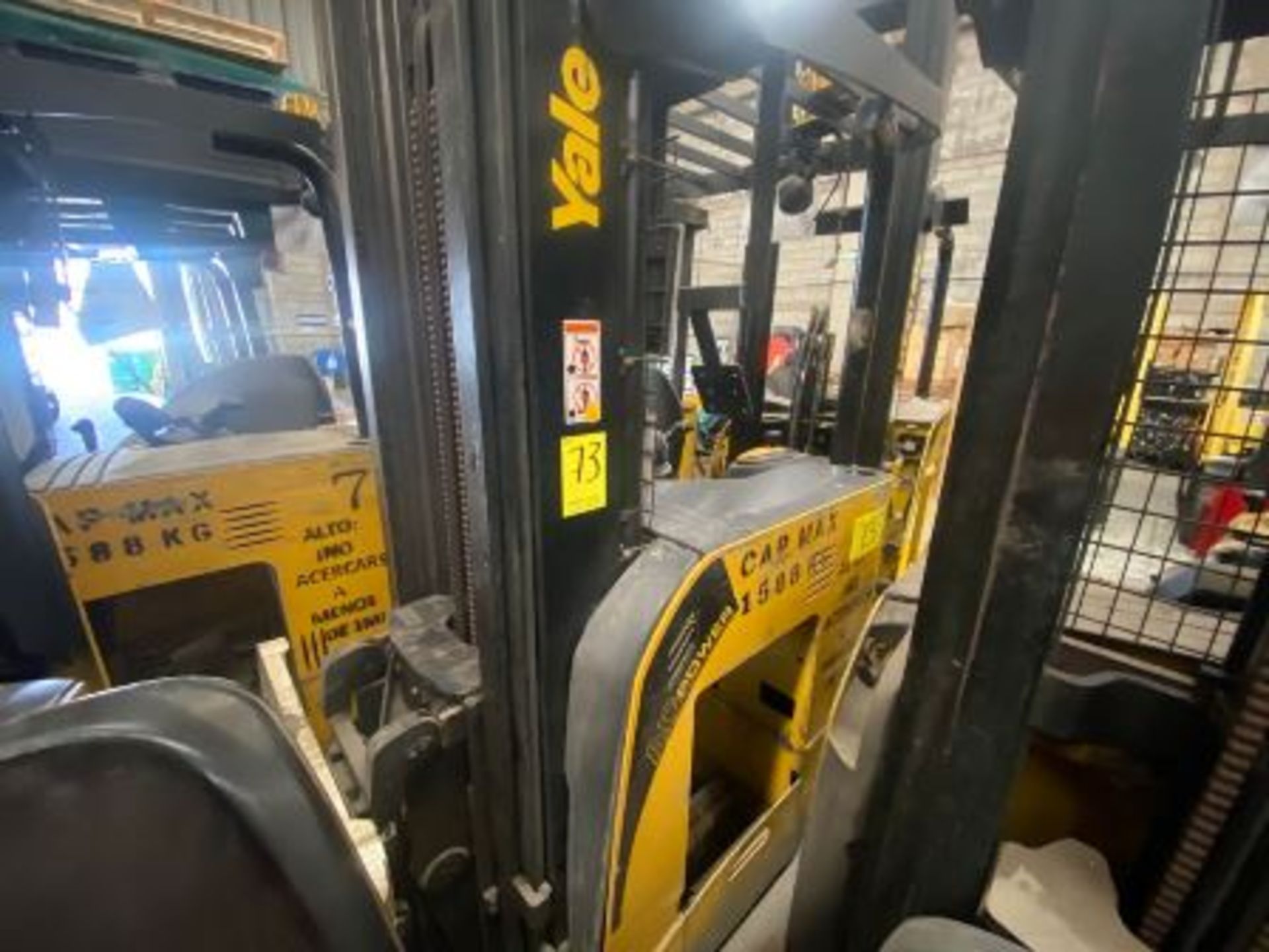 Yale Electric Forklift, Model NDR035EANL36TE157, S/N C861N03079H, Year 2010, 3500 lb capacity - Image 21 of 62