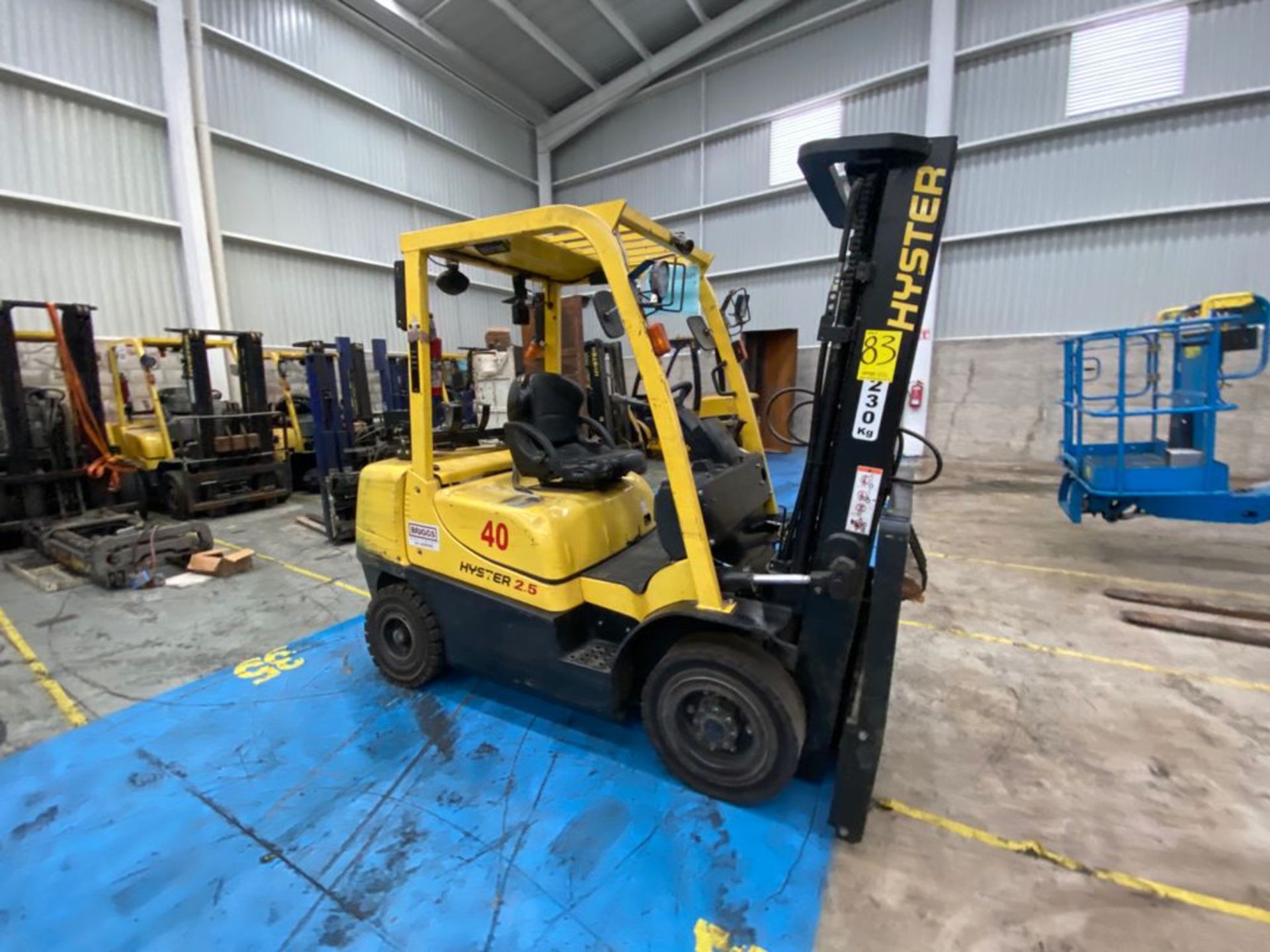 Hyster Forklift, Model H2.5XT, S/N D466R01902N, Year 2015, 5000 lb capacity - Image 9 of 44