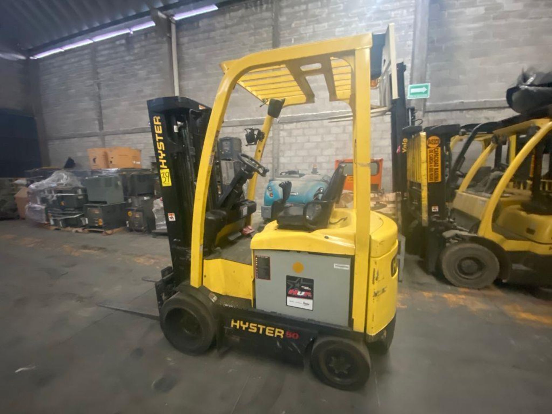 Hyster Electric Forklift, Model E50XN, S/N A268N20228P, Year 2016, 4700 lb capacity - Image 3 of 30