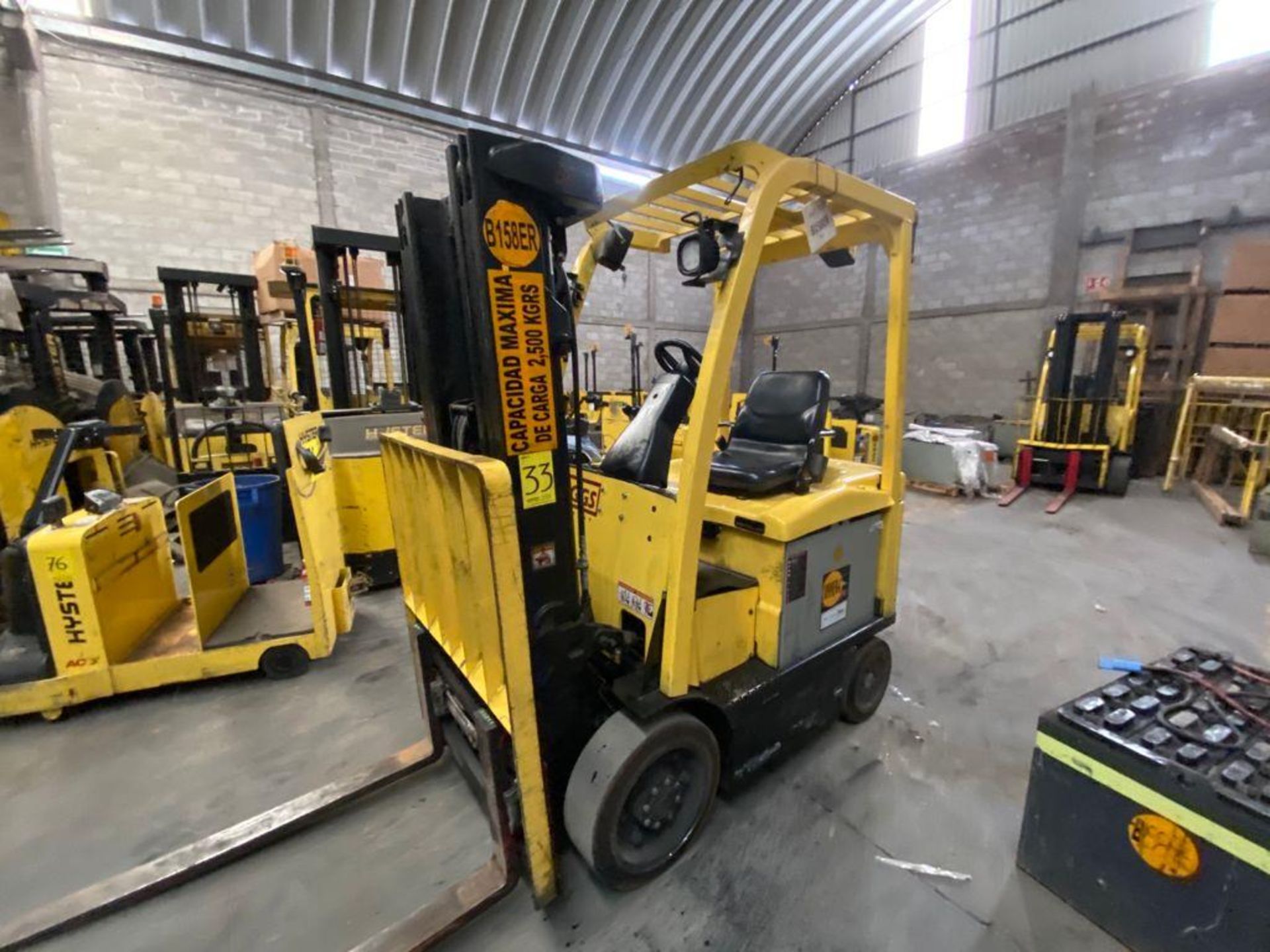 Hyster Electric Forklift, Model E50XN, S/N A268N20431P, Year 2016, 4700 lb capacity